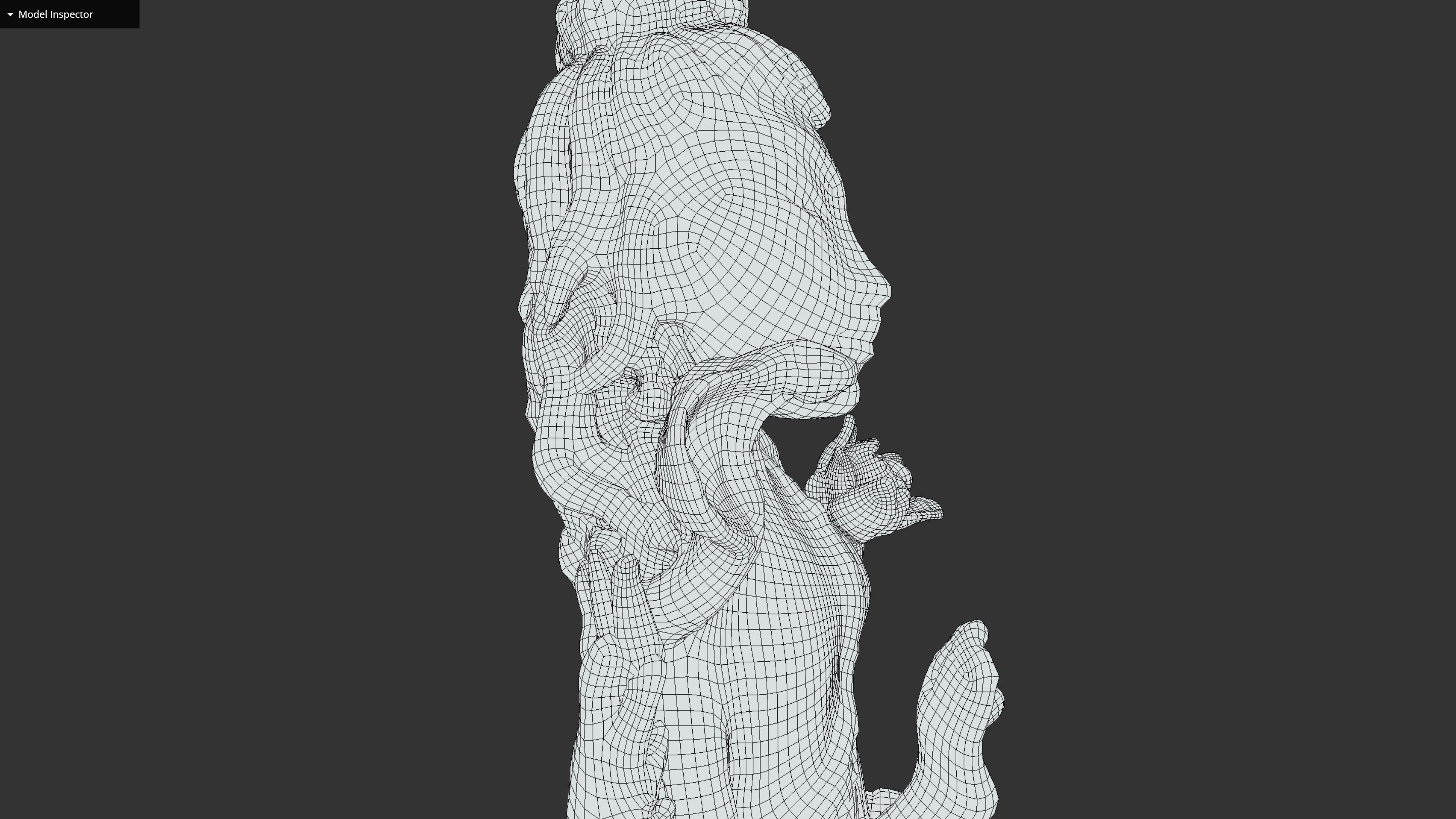 ShivaShakti statue Low-poly 3D model_40