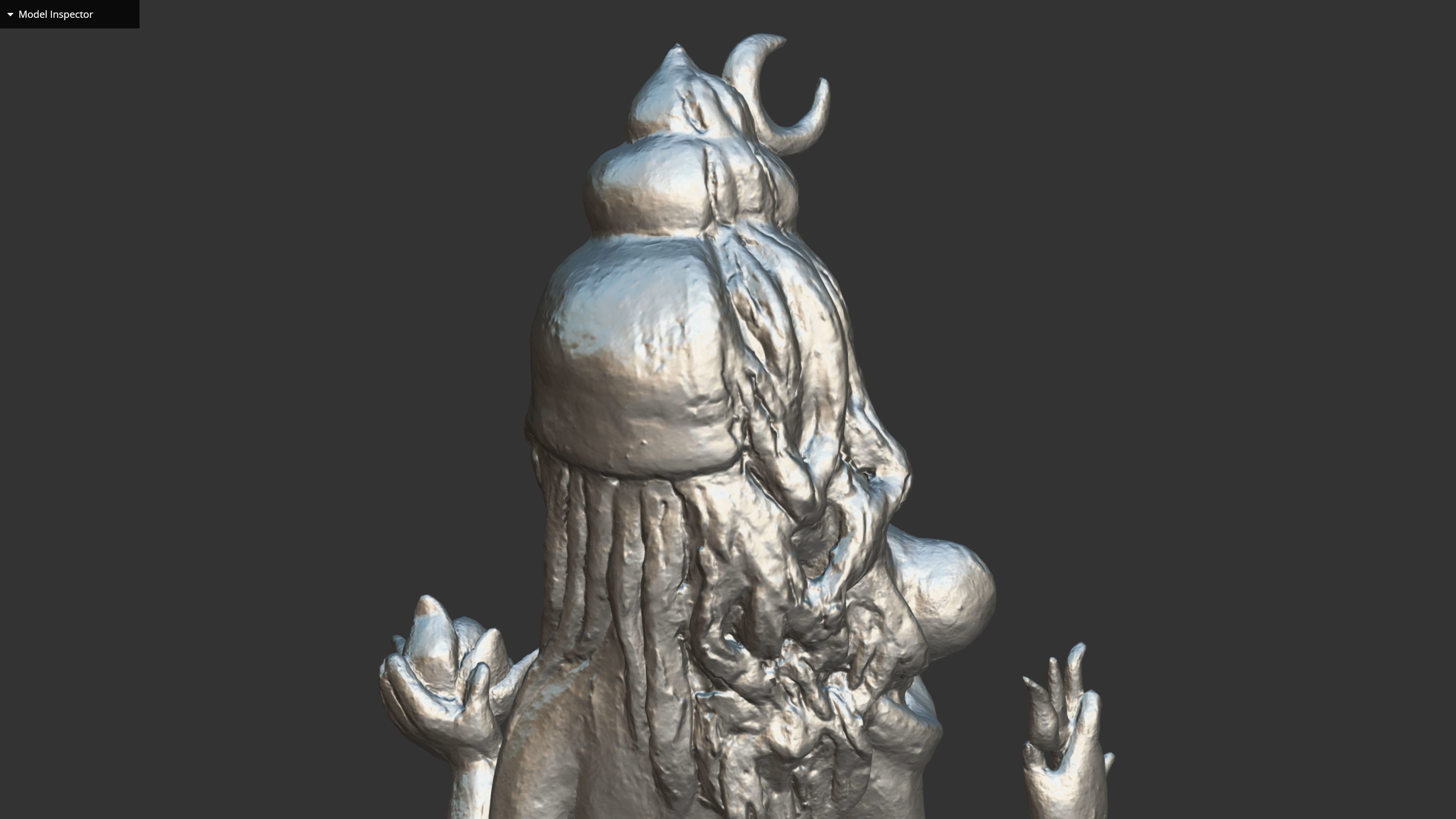 ShivaShakti statue Low-poly 3D model_29