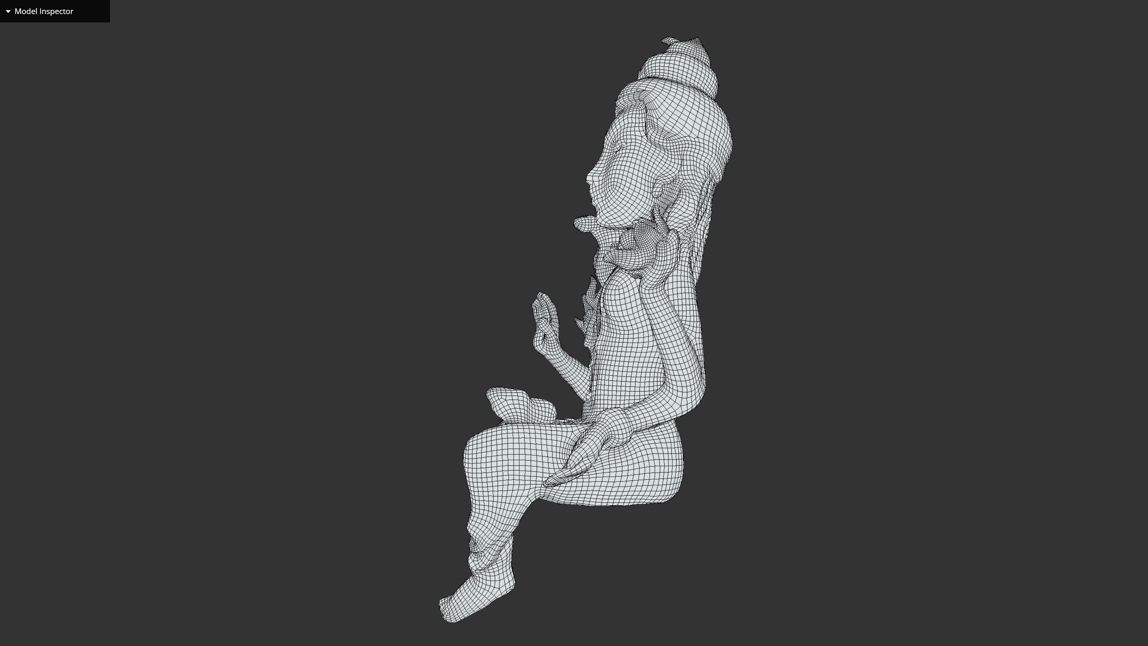 ShivaShakti statue Low-poly 3D model_37