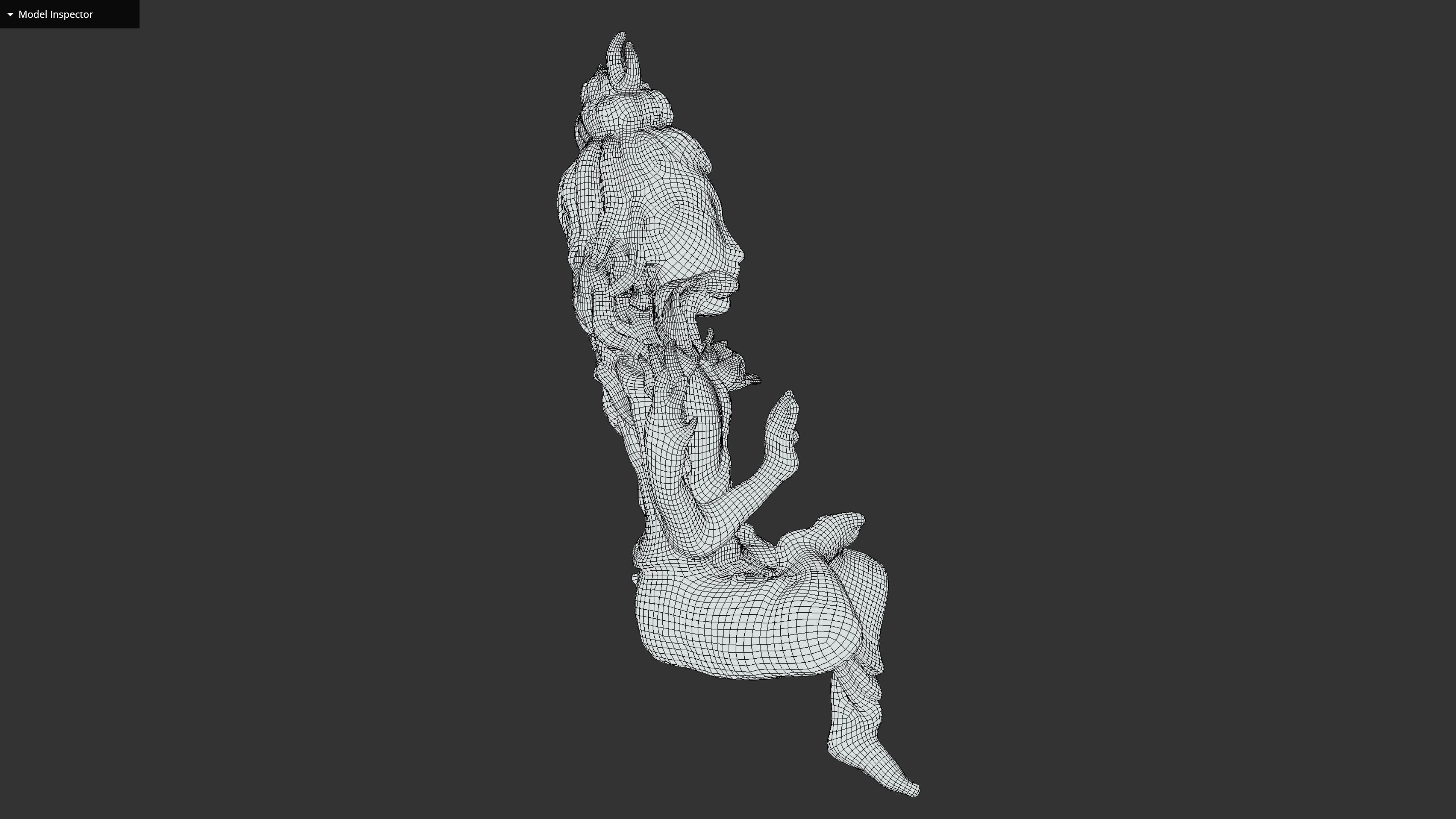 ShivaShakti statue Low-poly 3D model_35