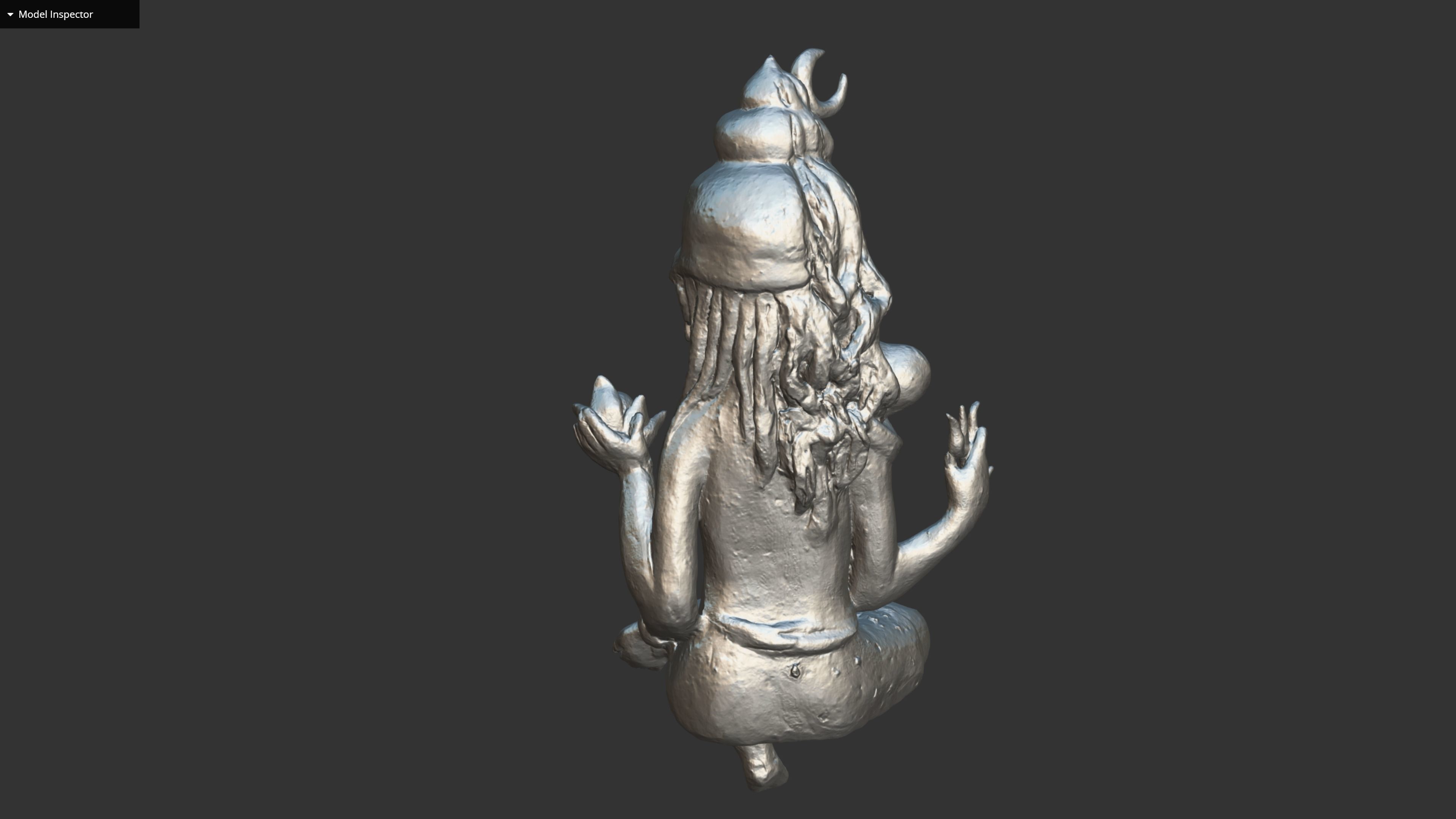 ShivaShakti statue Low-poly 3D model_25