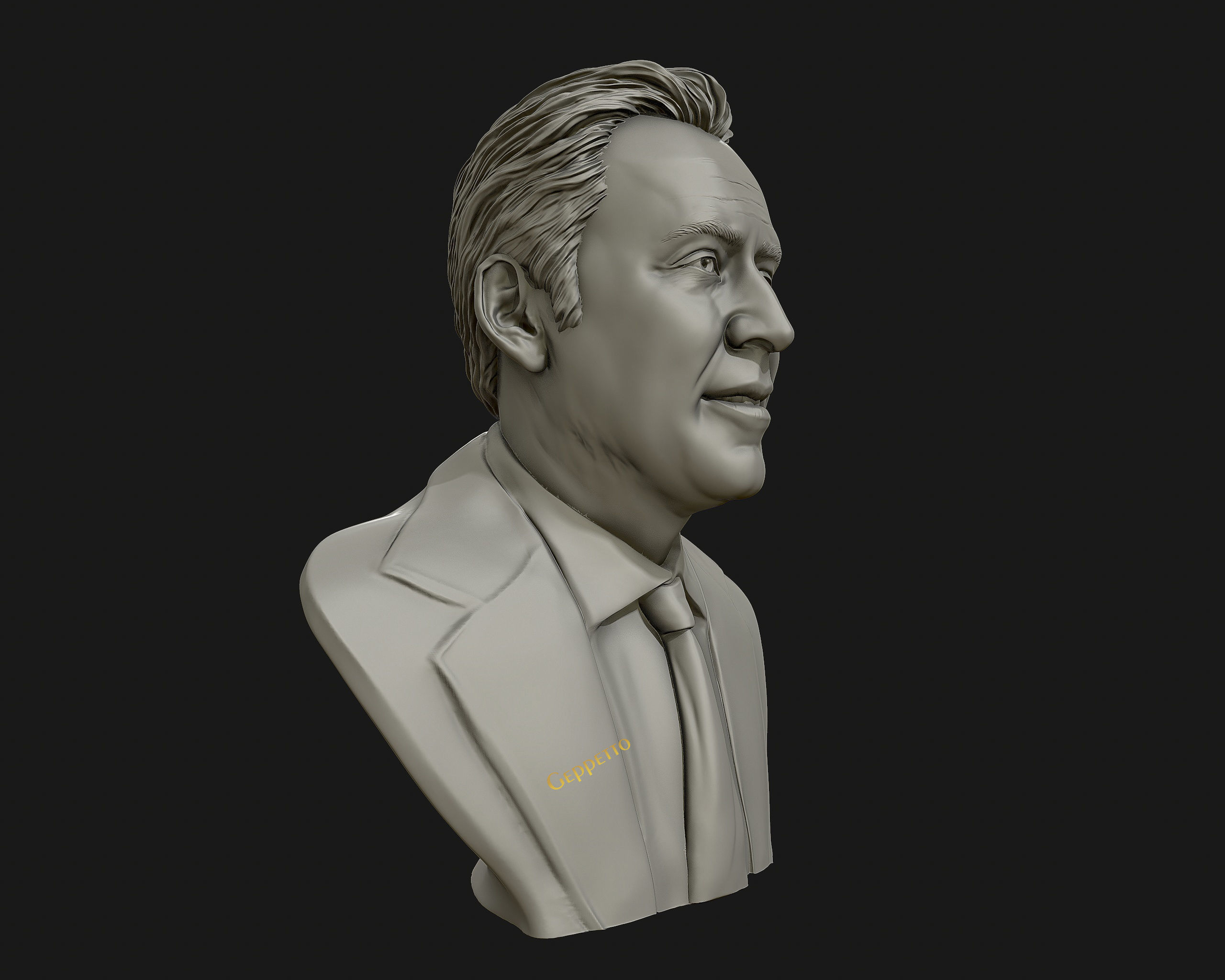 Nicolas Cage 3D printable portrait model 3D print model_10
