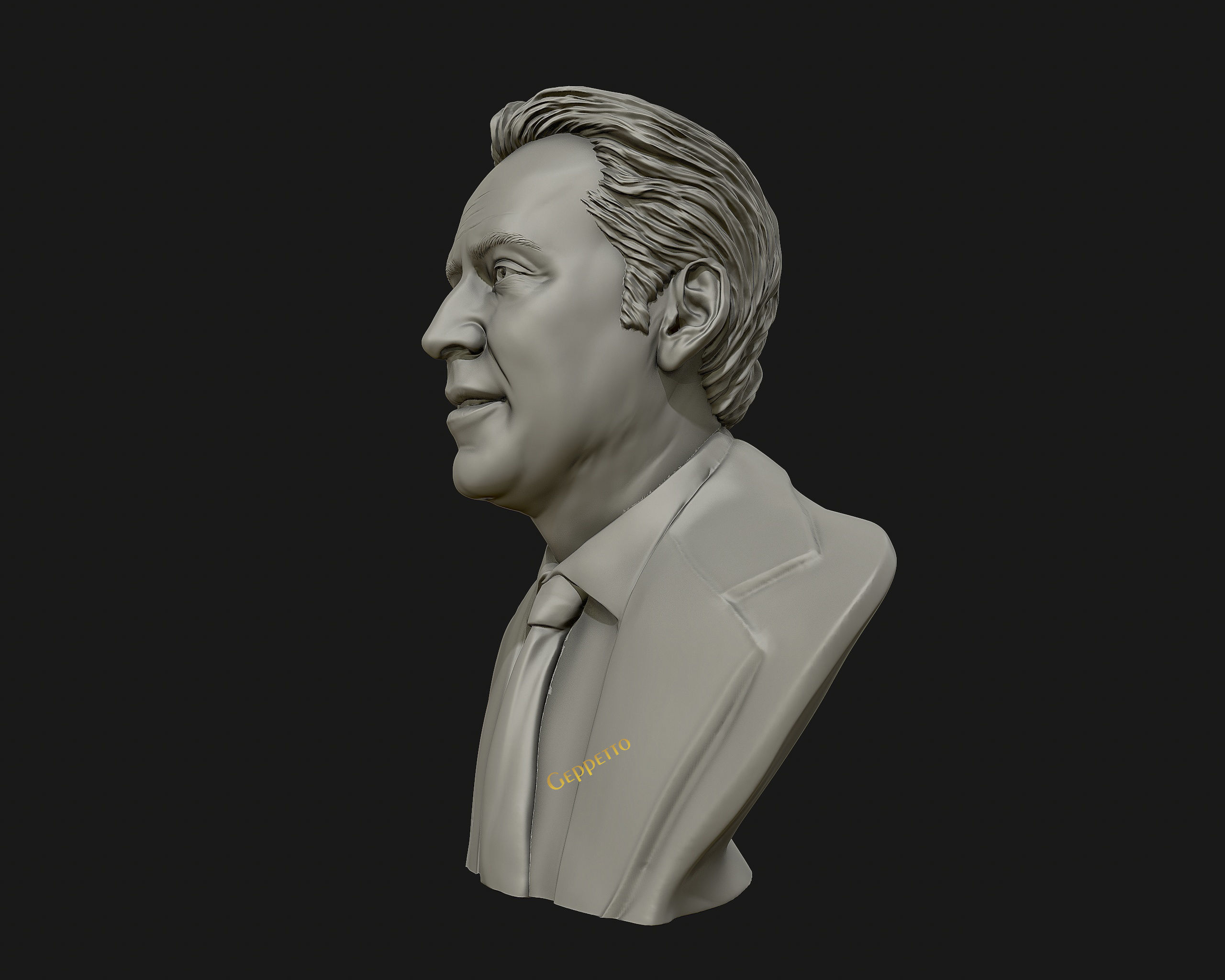 Nicolas Cage 3D printable portrait model 3D print model_23