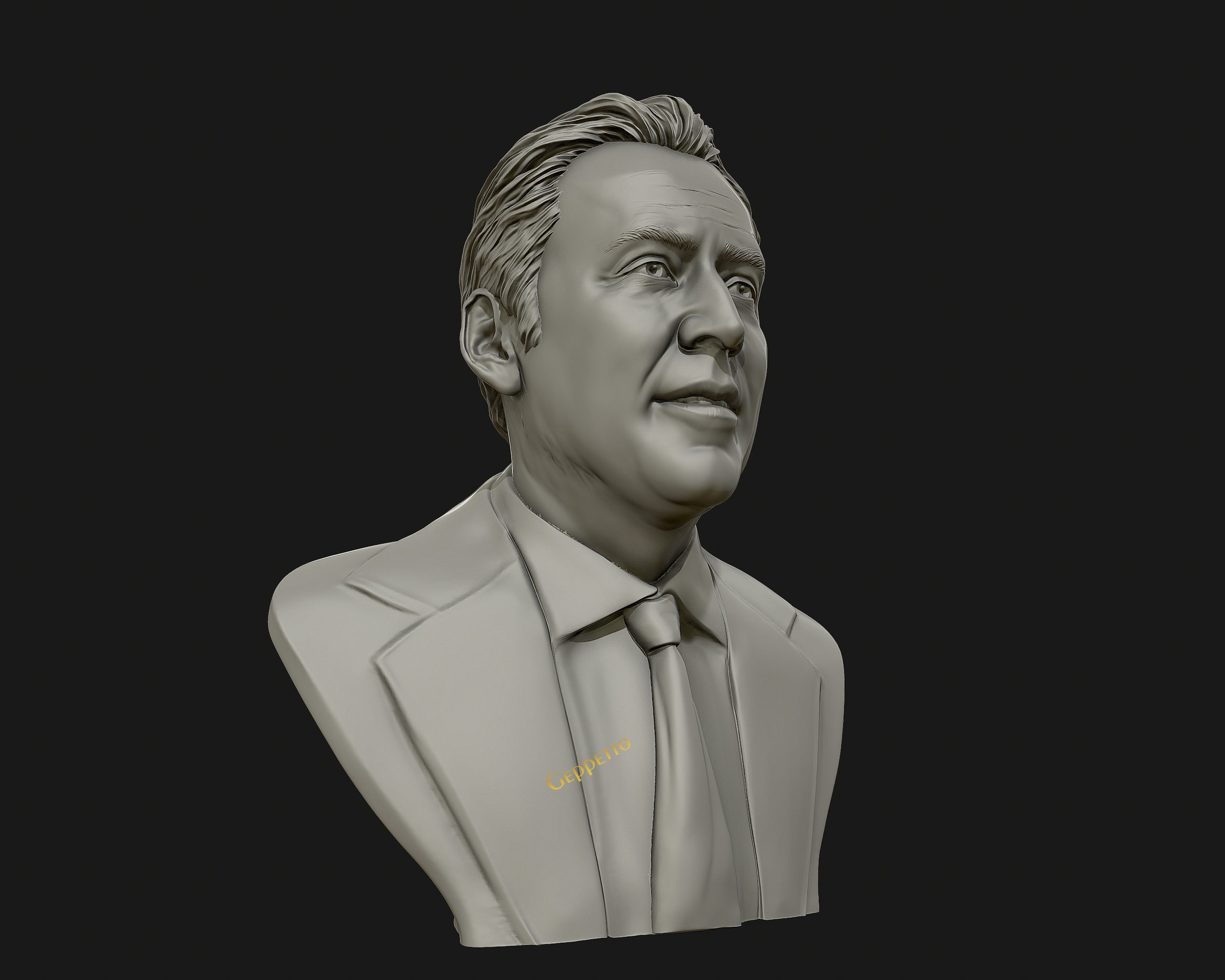 Nicolas Cage 3D printable portrait model 3D print model_18