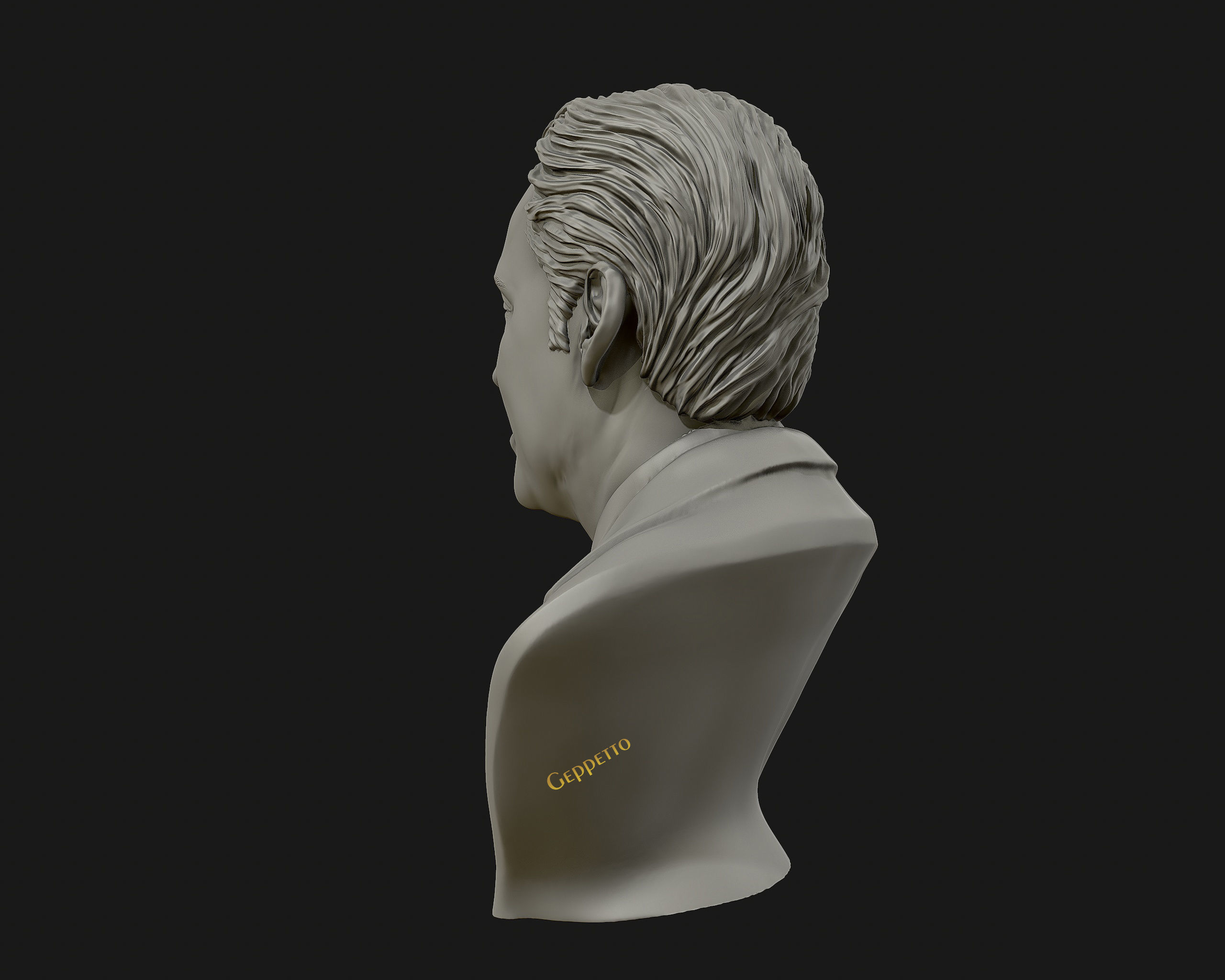 Nicolas Cage 3D printable portrait model 3D print model_5