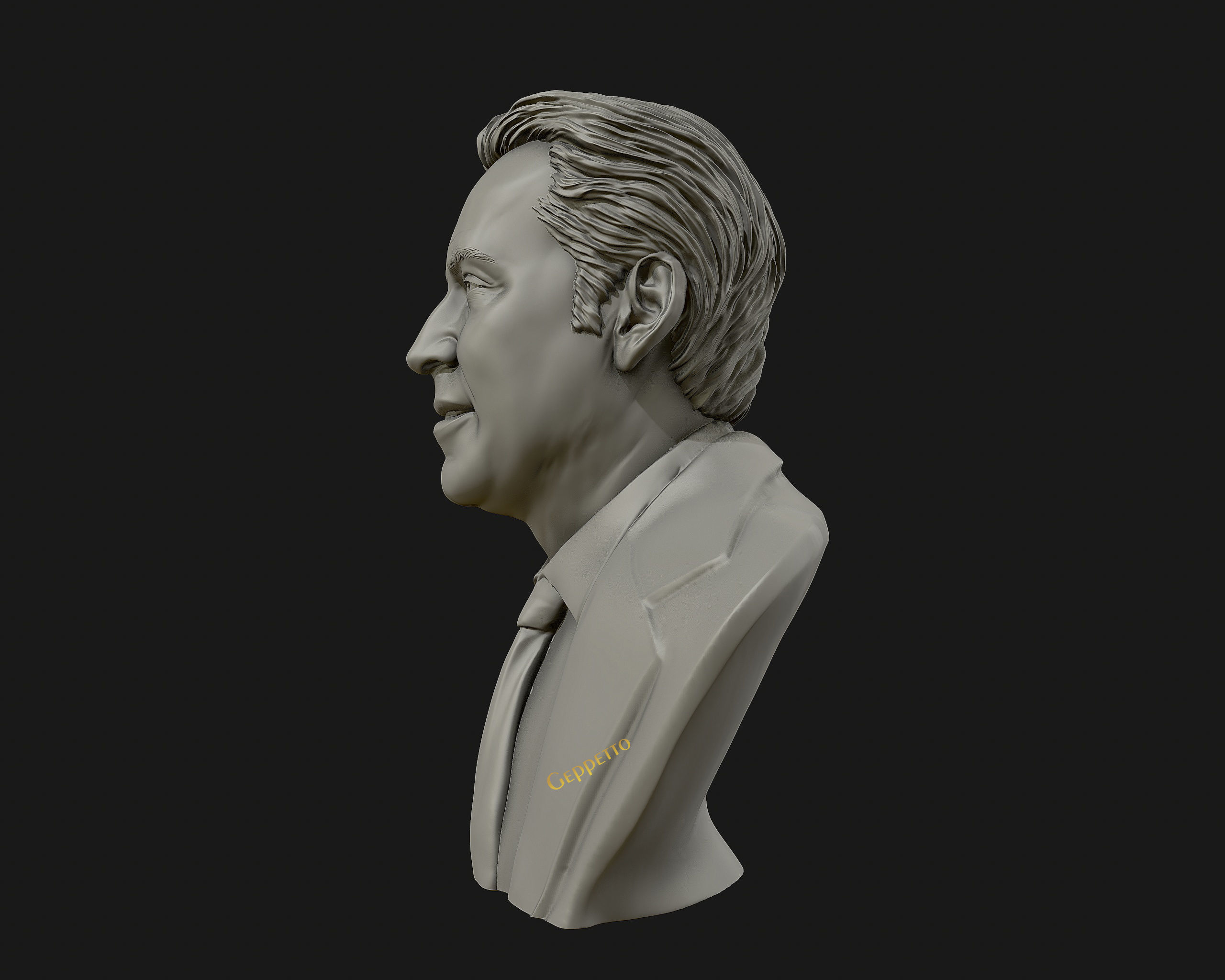 Nicolas Cage 3D printable portrait model 3D print model_22