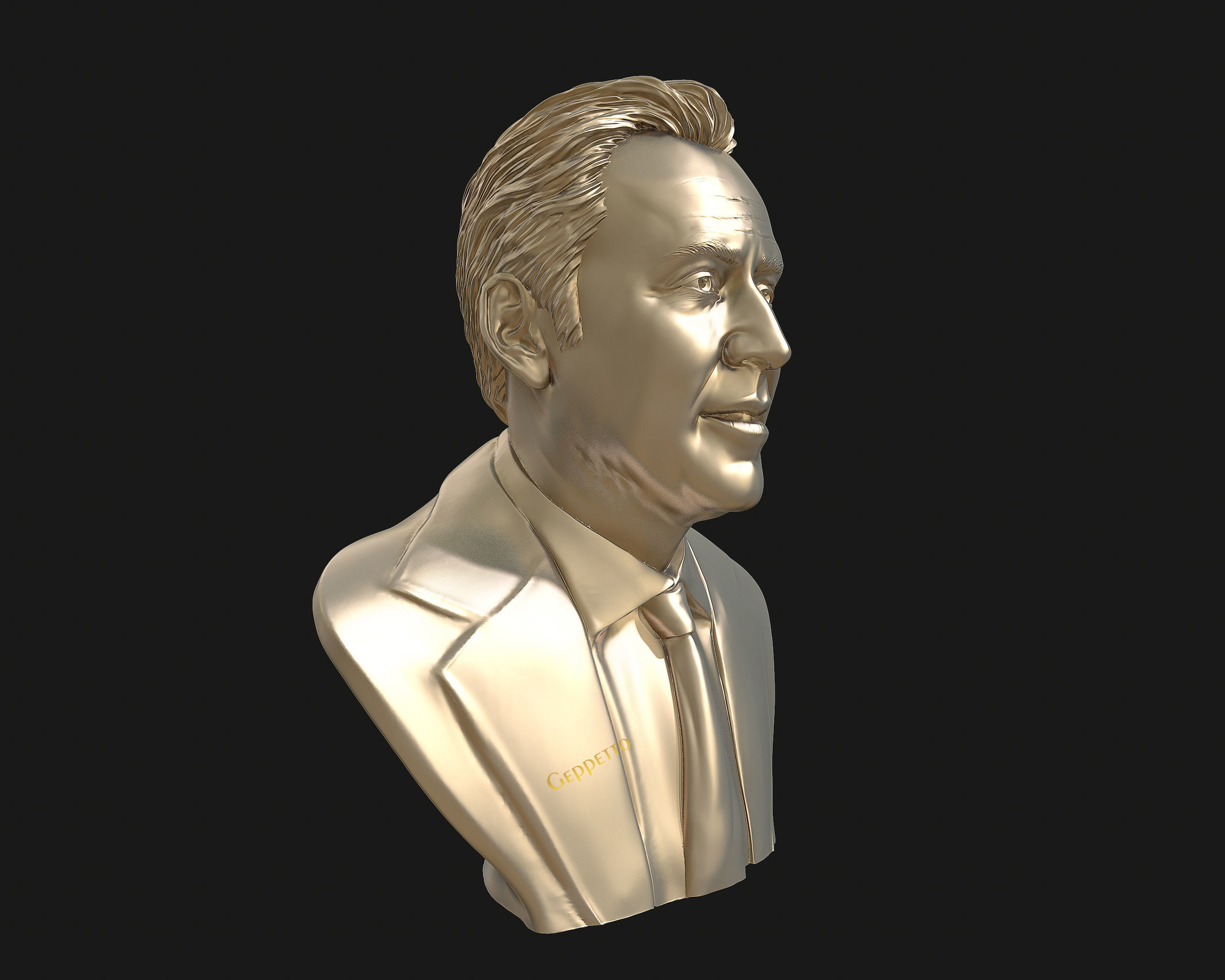 Nicolas Cage 3D printable portrait model 3D print model_27