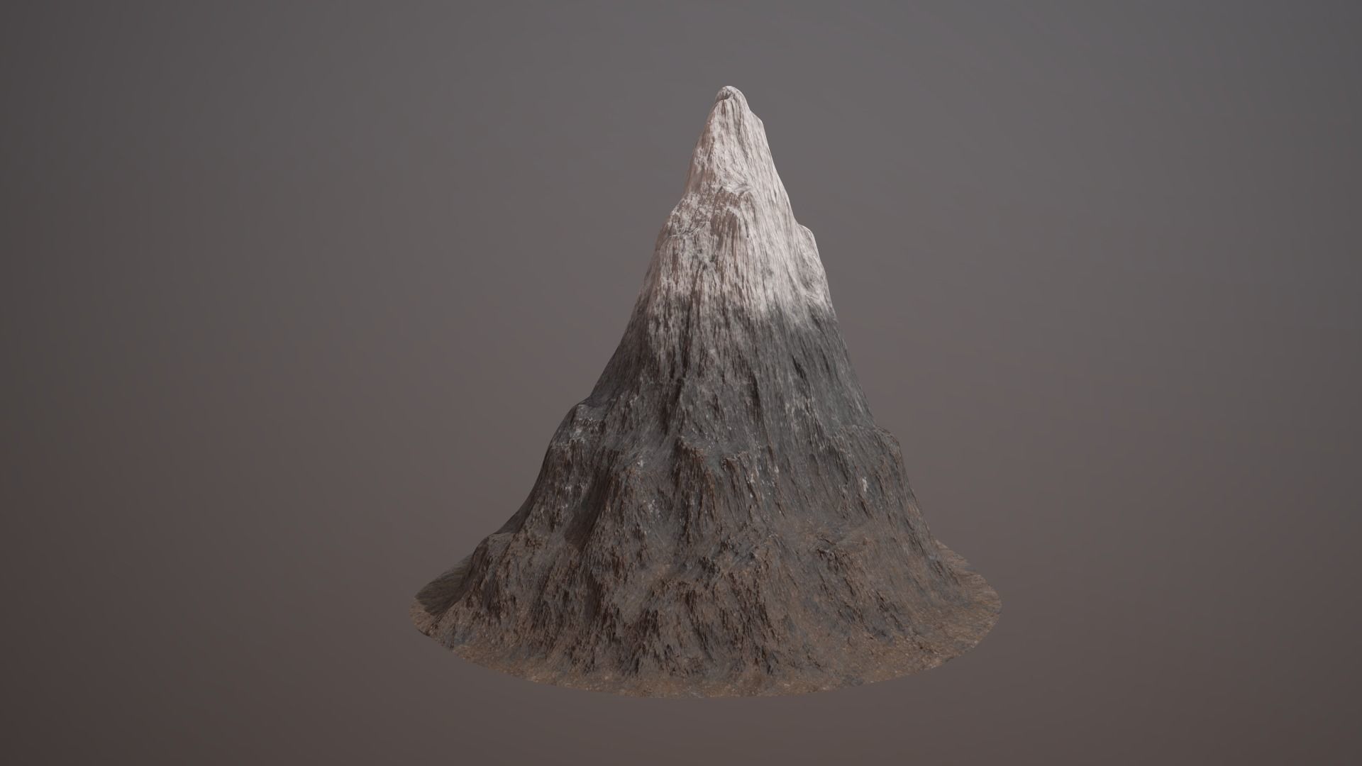 Mountain PBR GameReady Low-poly 3D model_8
