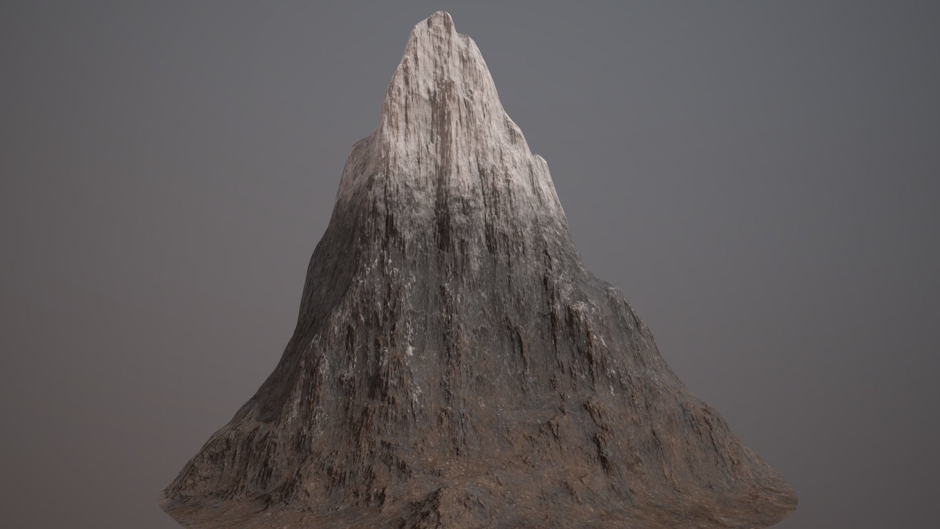 Mountain PBR GameReady Low-poly 3D model_2