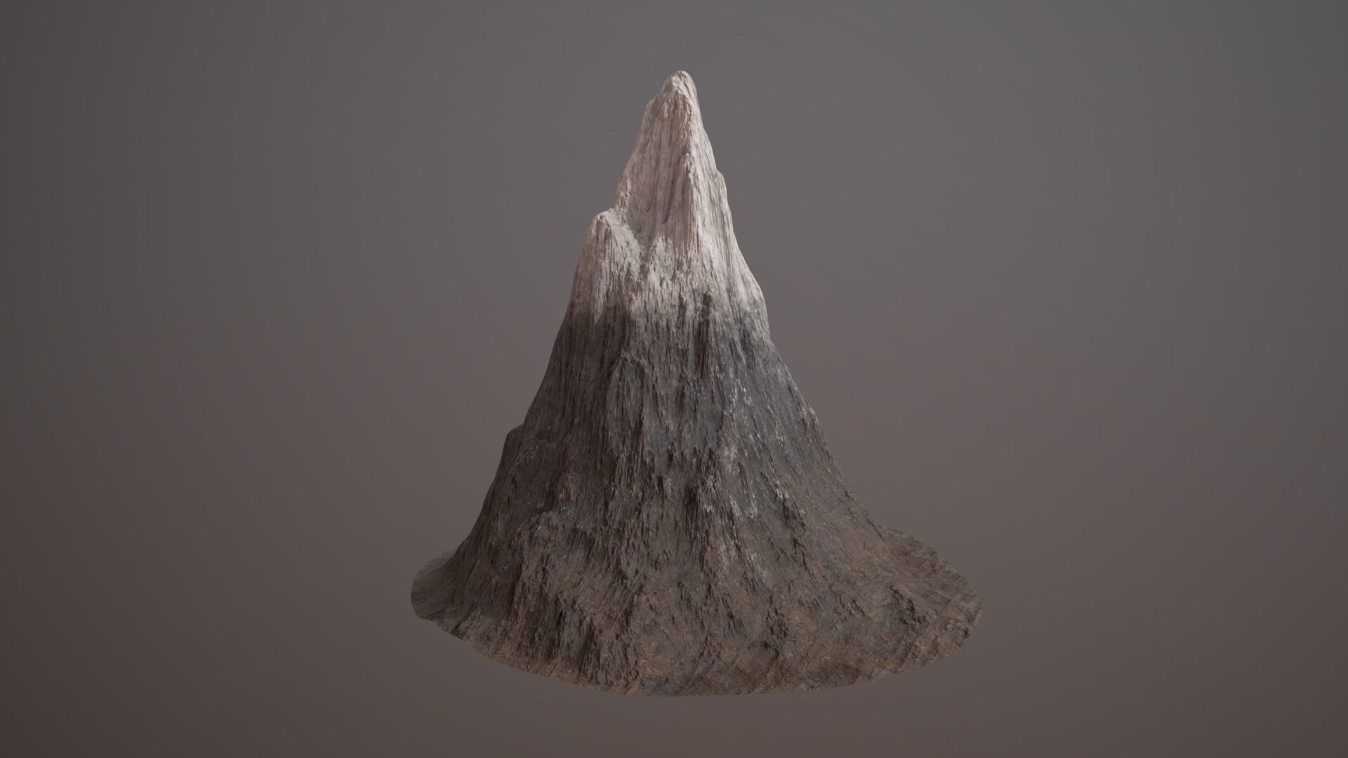 Mountain PBR GameReady Low-poly 3D model_5