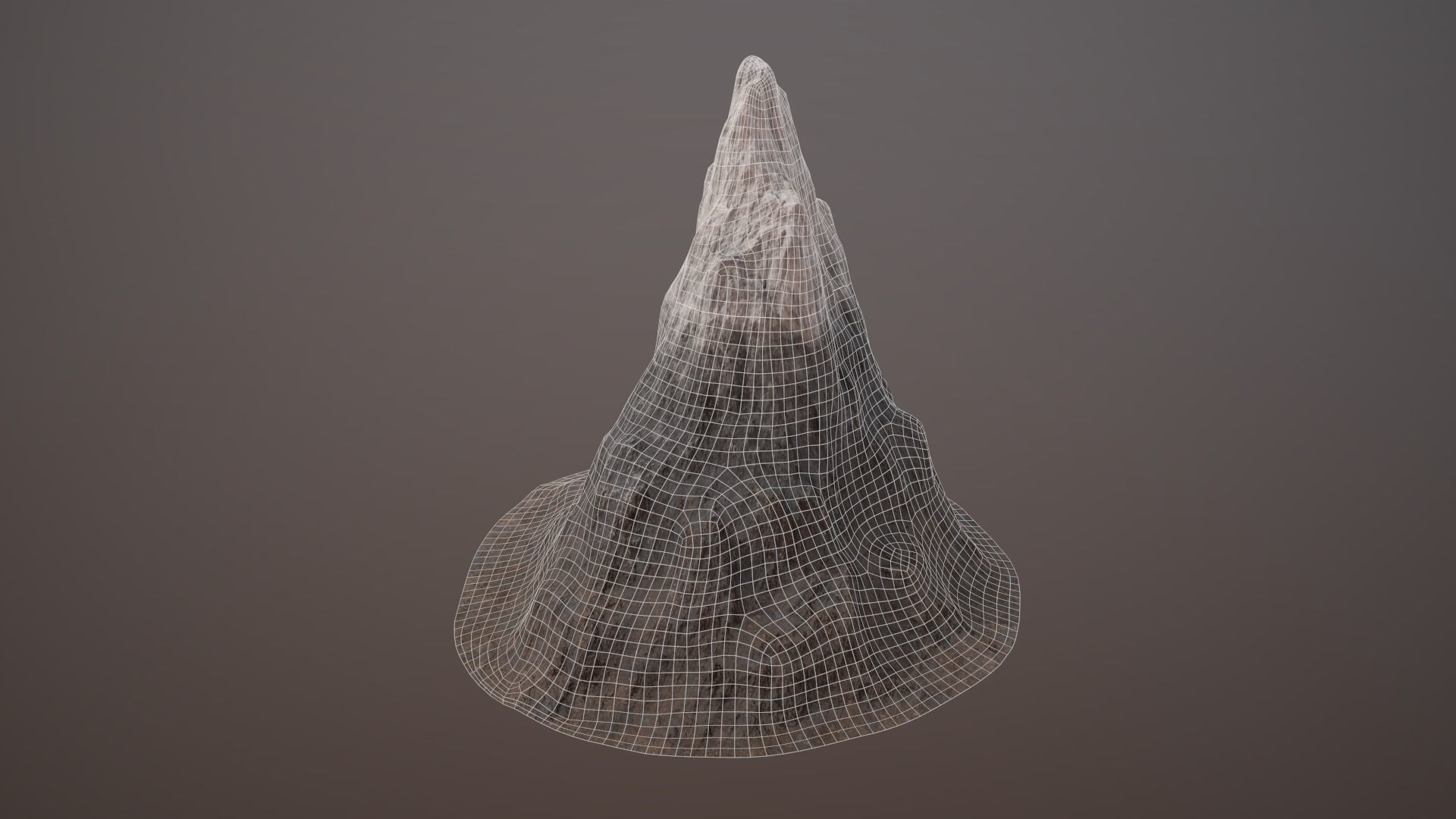 Mountain PBR GameReady Low-poly 3D model_10