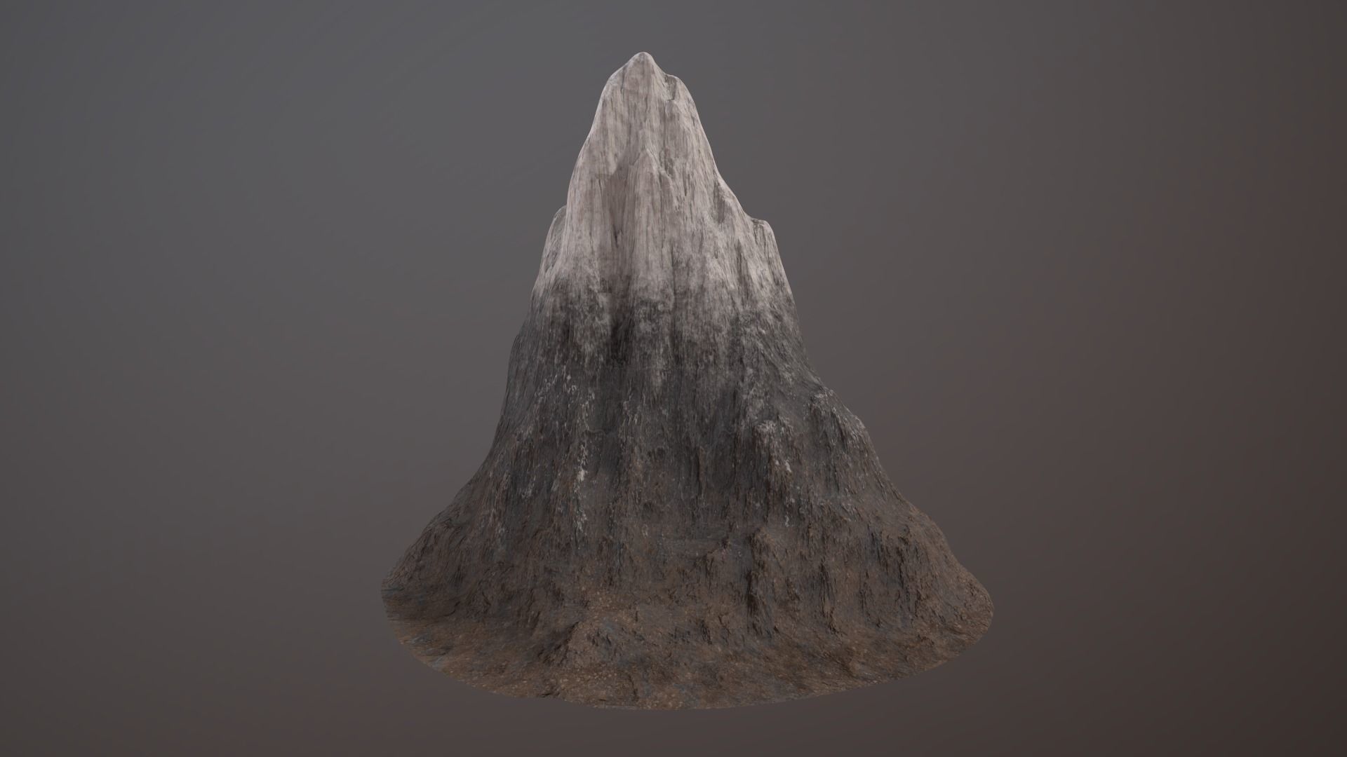 Mountain PBR GameReady Low-poly 3D model_1