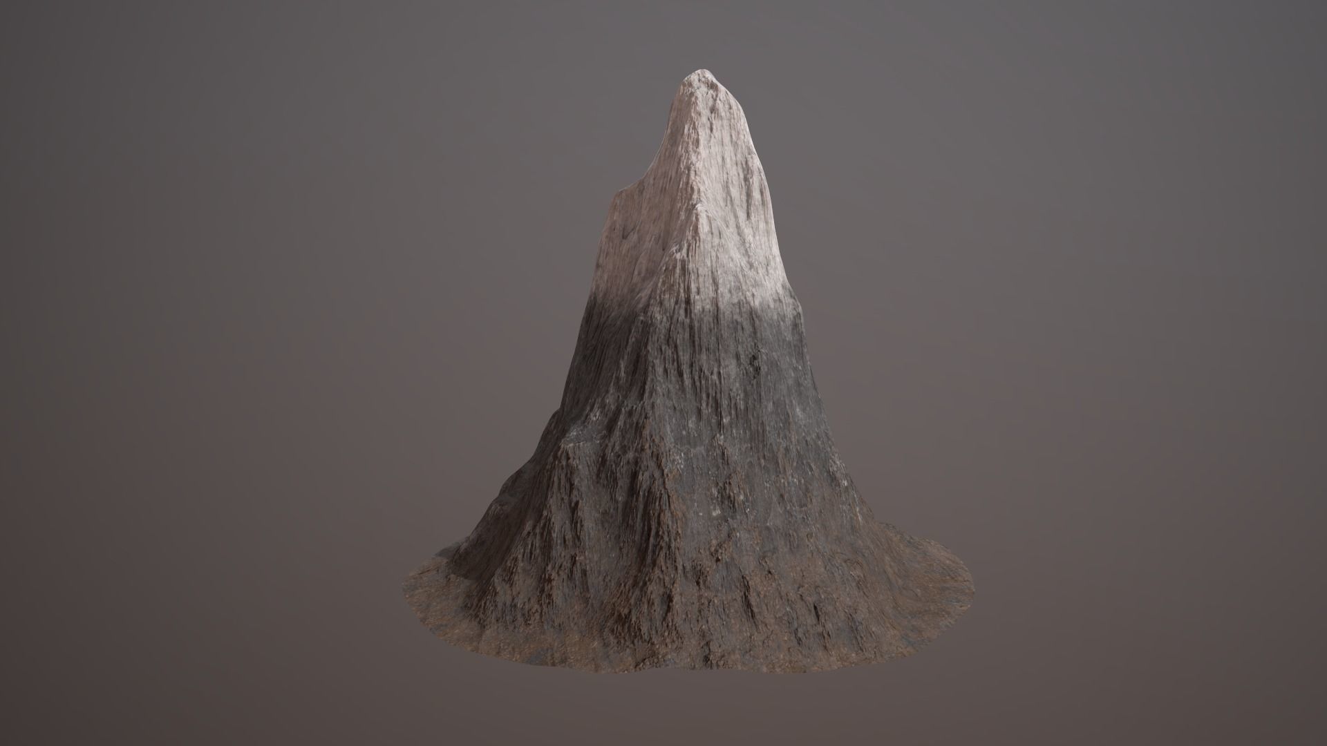 Mountain PBR GameReady Low-poly 3D model_6