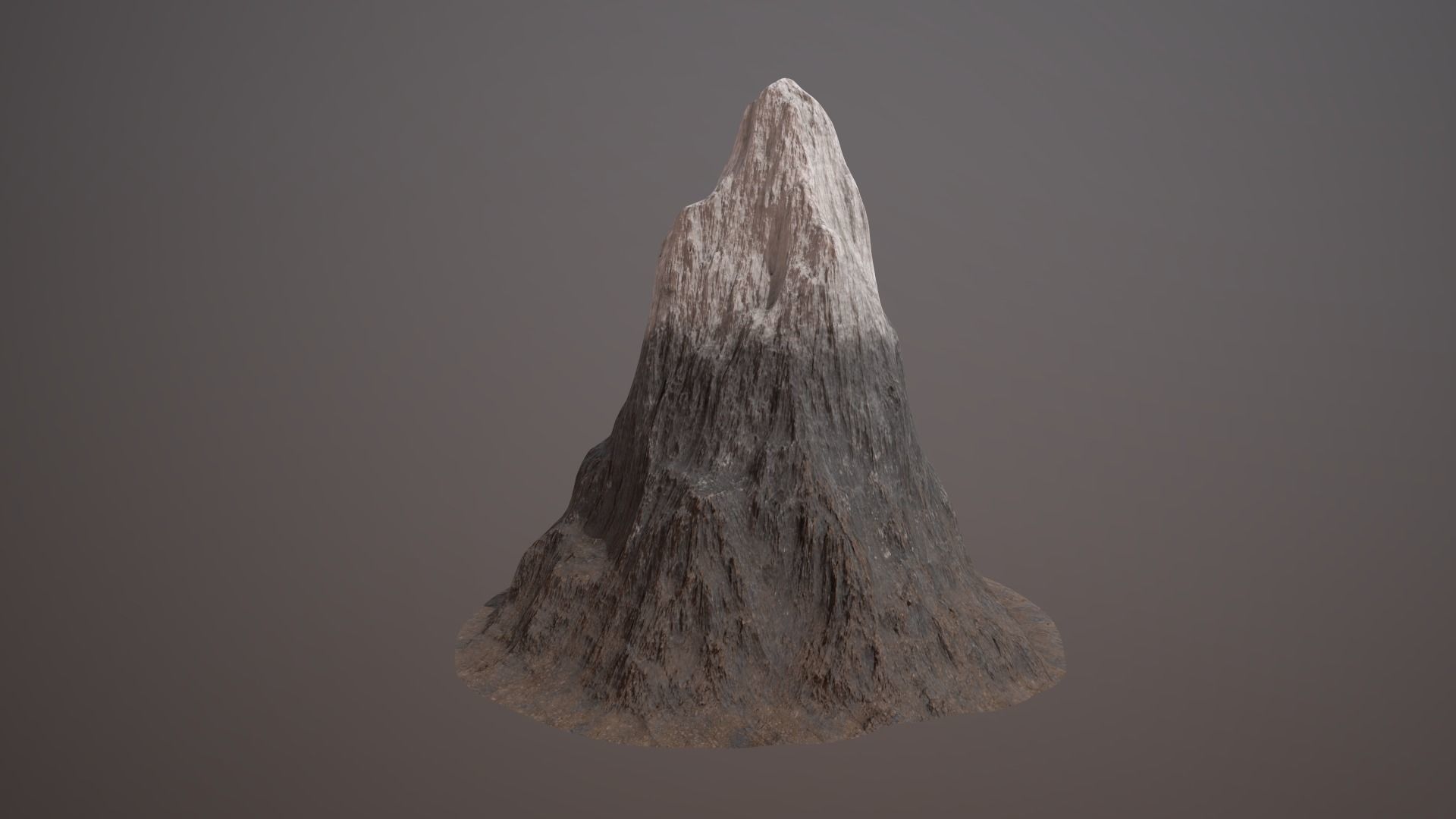 Mountain PBR GameReady Low-poly 3D model_4