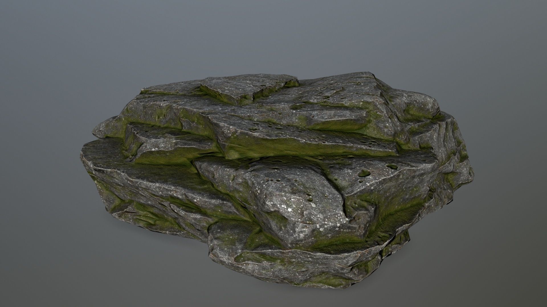 rock set Low-poly 3D model_11