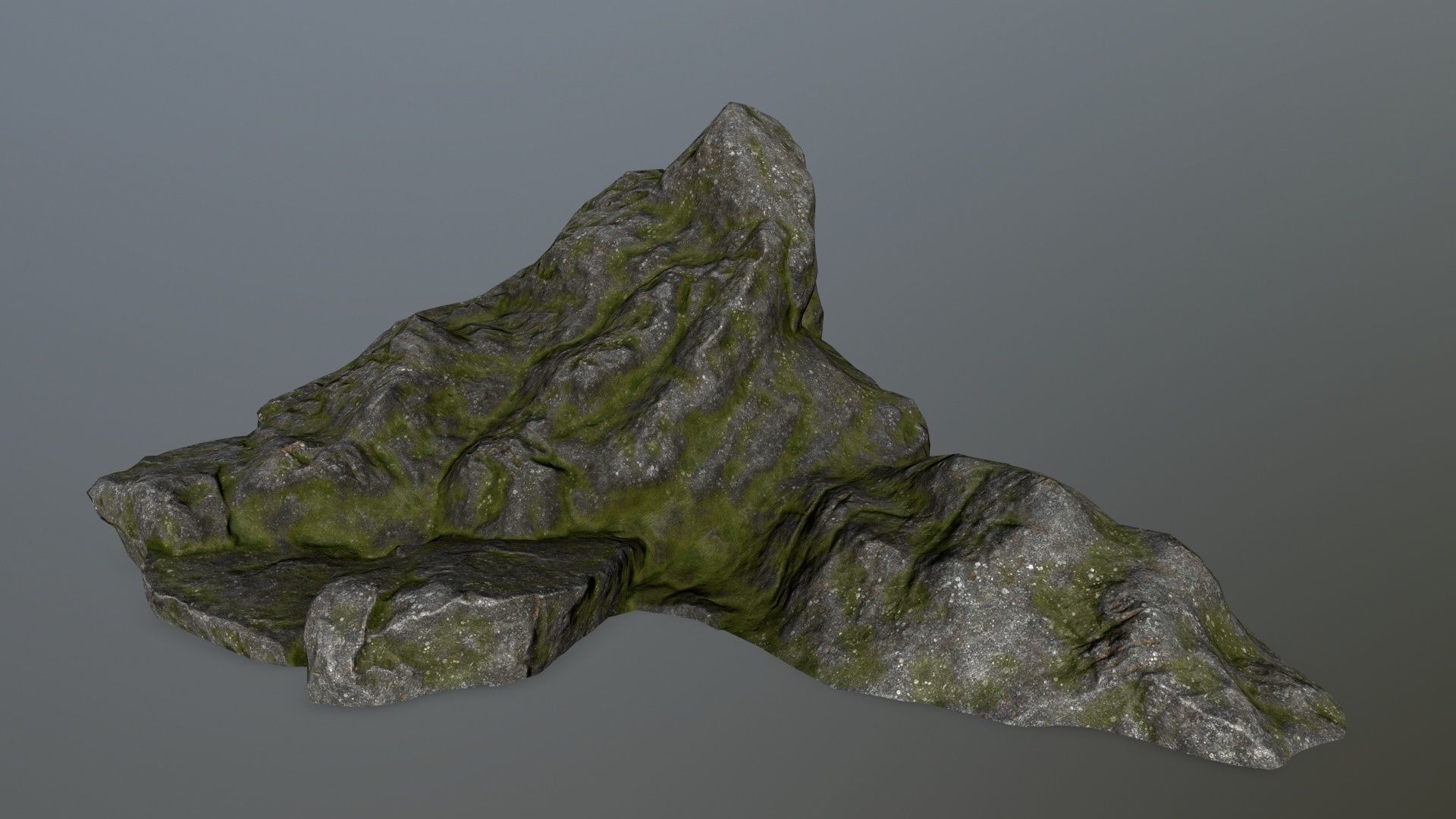 rock set Low-poly 3D model_5