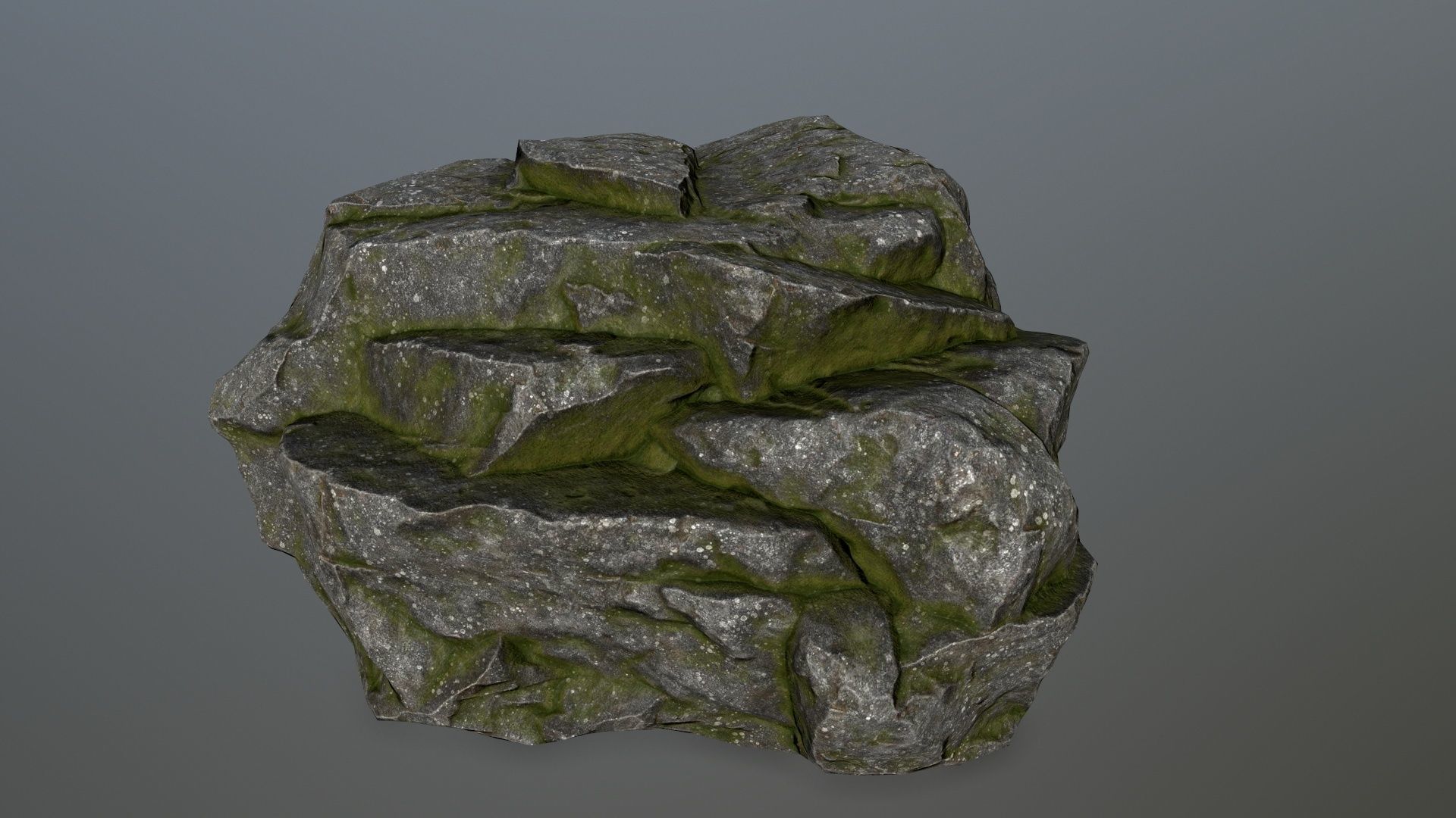 rock set Low-poly 3D model_13