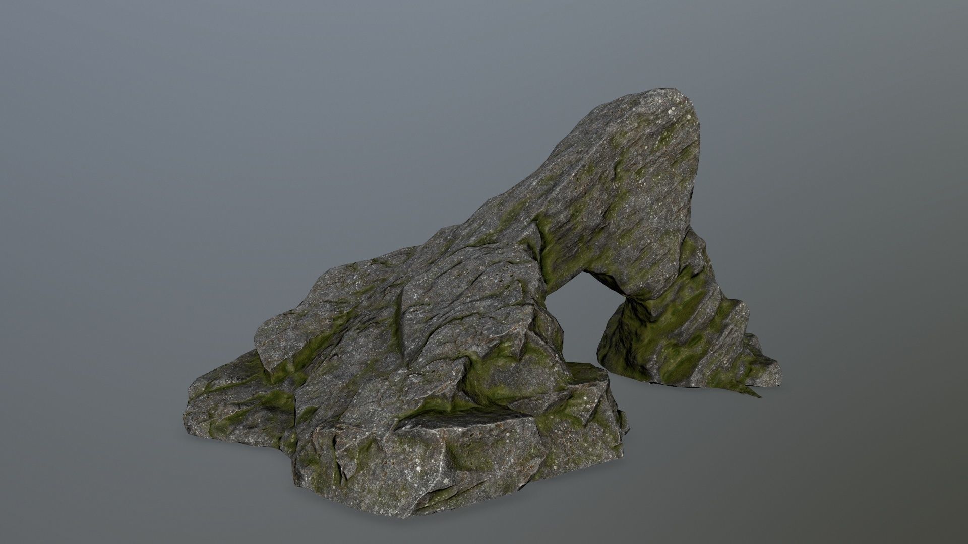rock set Low-poly 3D model_2