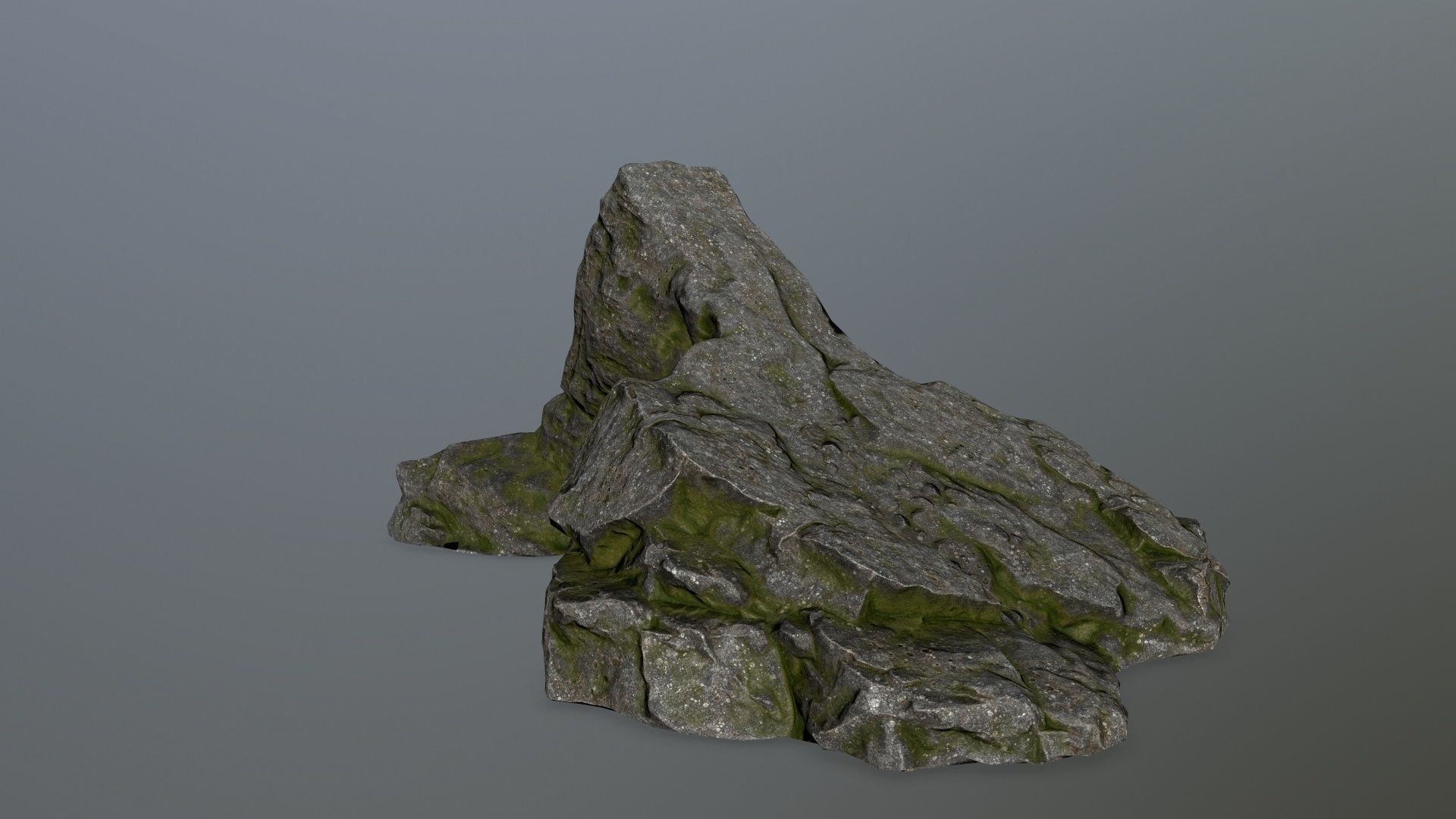 rock set Low-poly 3D model_3