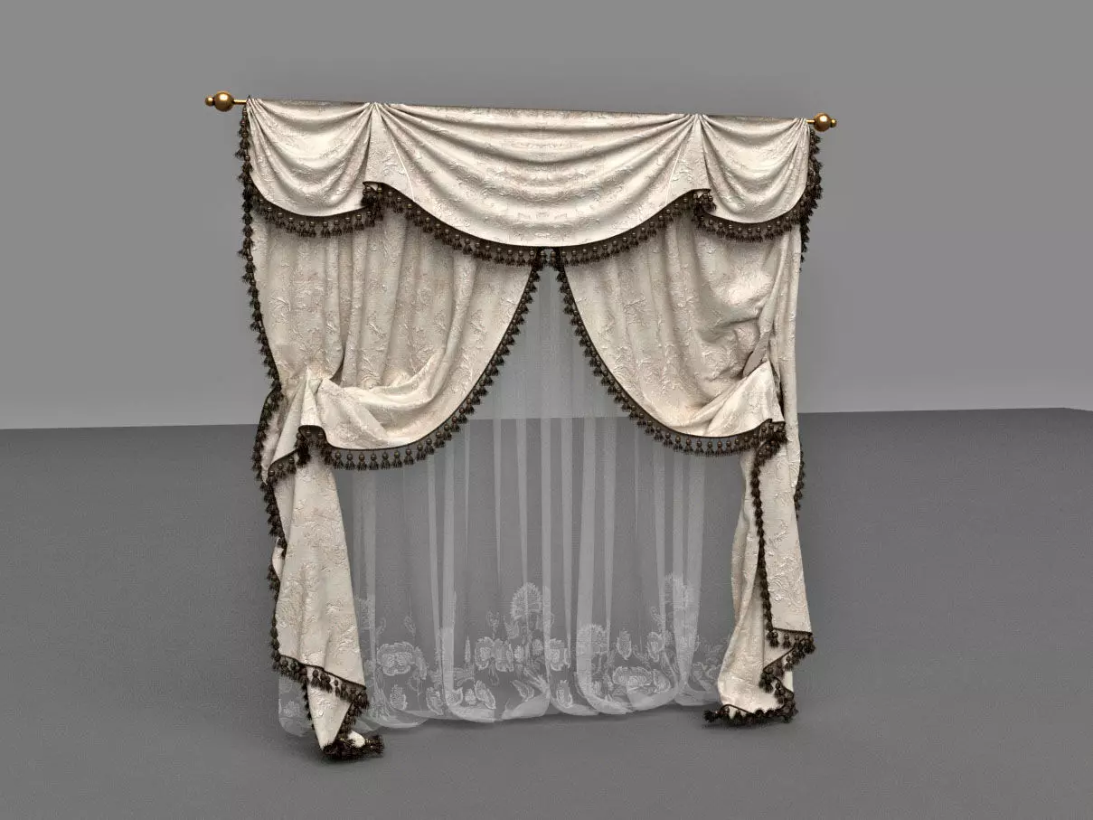 Classic Curtain 3D model
