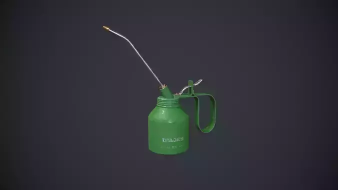 Oil Can - Metal Can - Green Oil Can