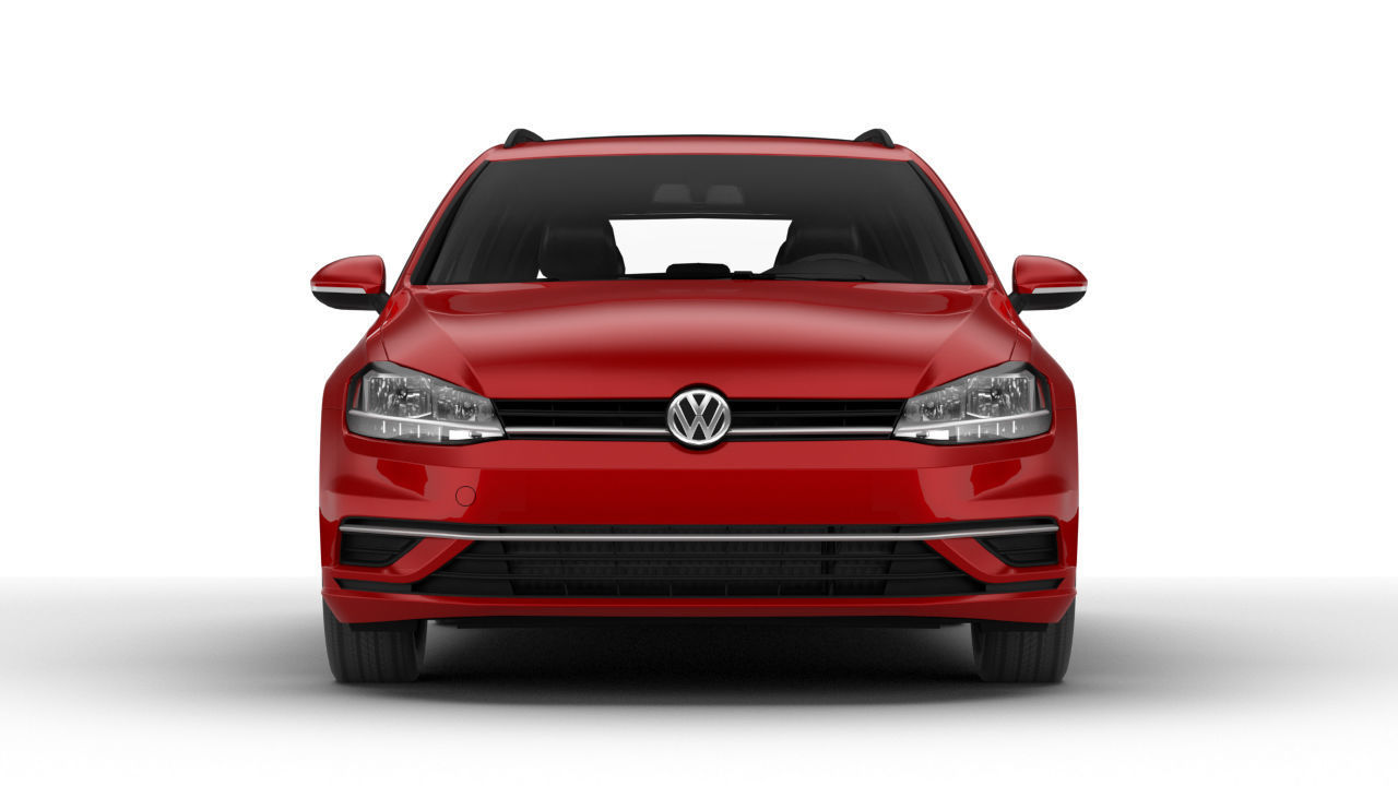 2018 volkswagen golf sportwagen Low-poly 3D model_1