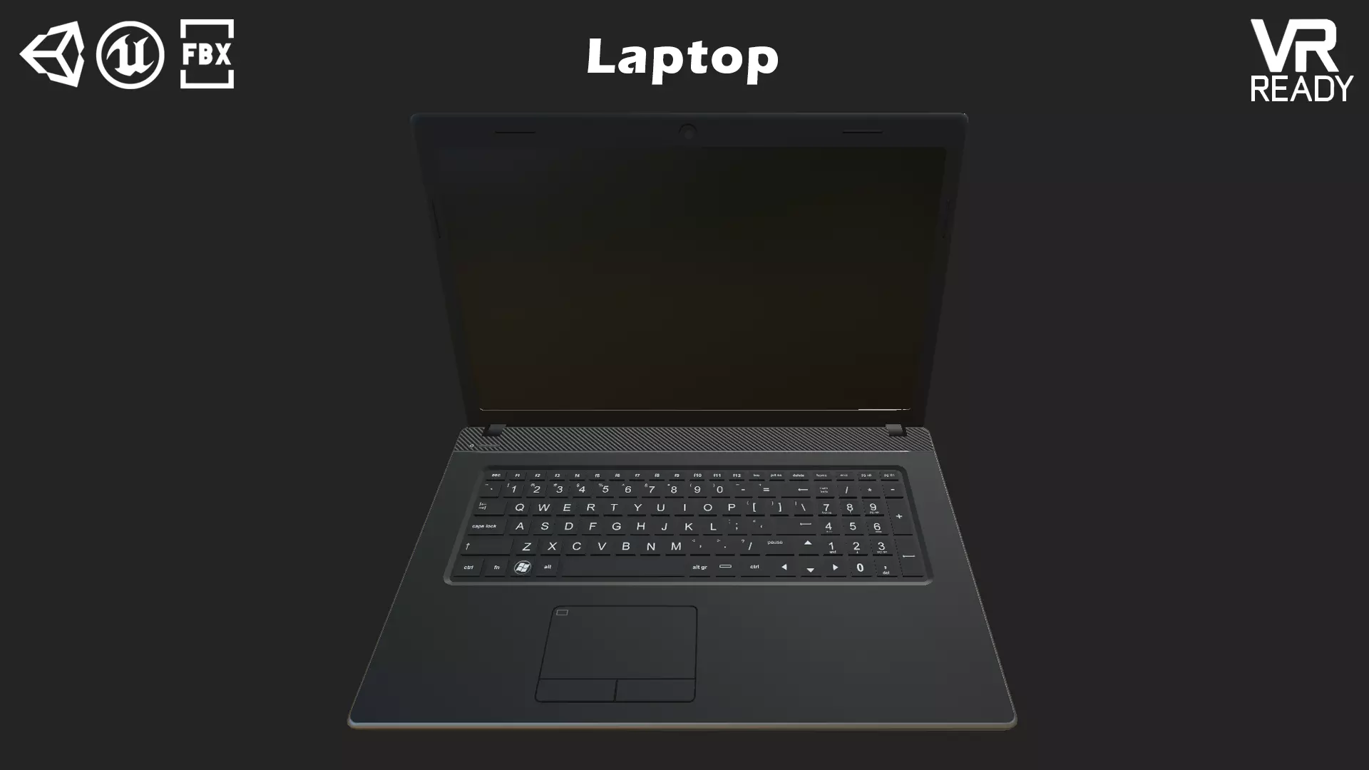 Laptop Low-poly 3D model