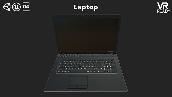 Laptop Low-poly 3D model
