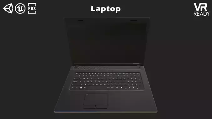 Laptop Low-poly 3D model