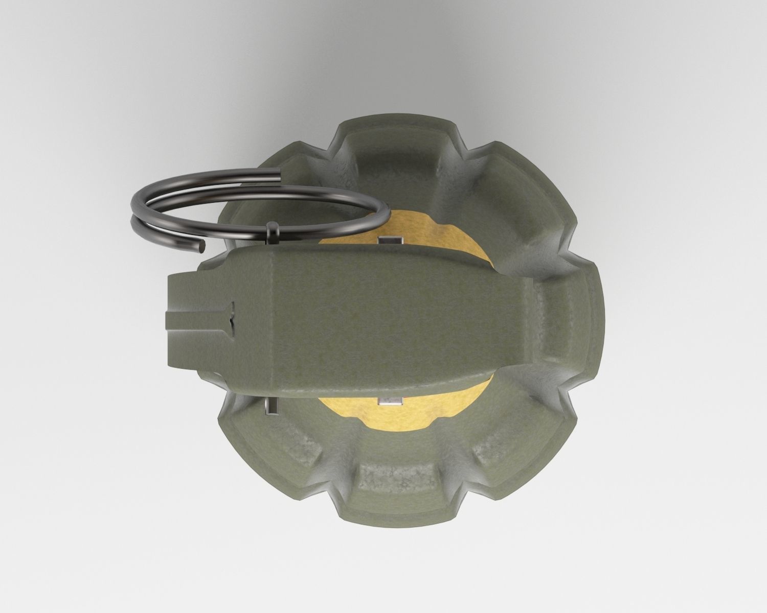 MK2 Grenade - High and Low-poly 3D model_4