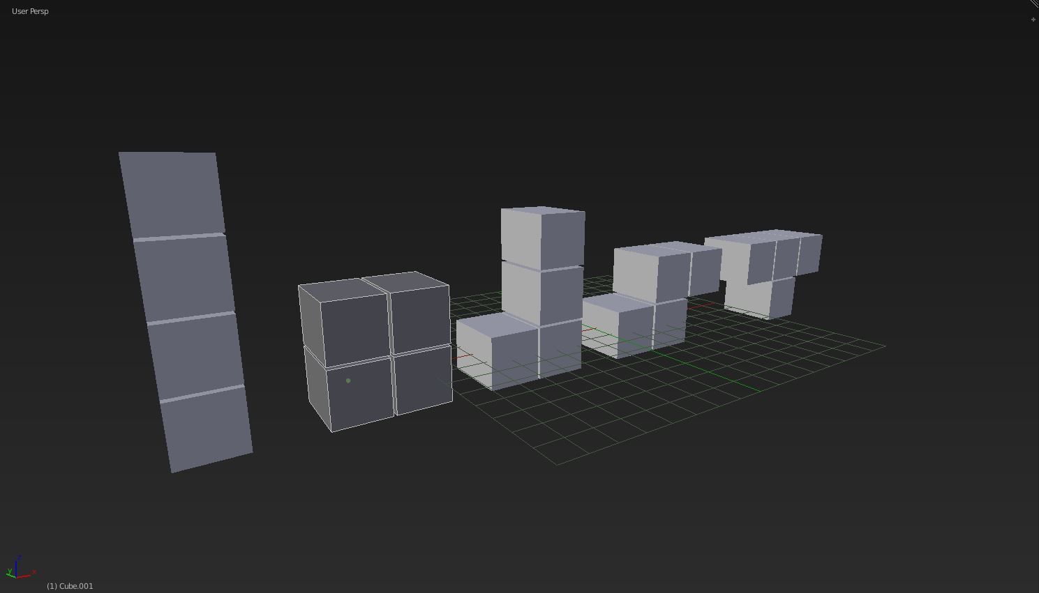 Tetris Assets Low-poly 3D model_4
