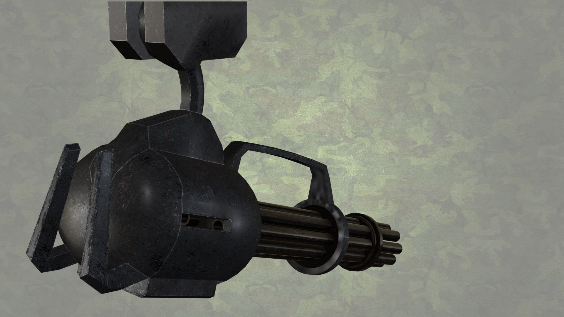 Robotic Machine Gun 3D model_2