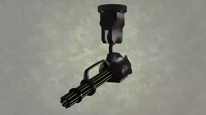 Robotic Machine Gun 3D model