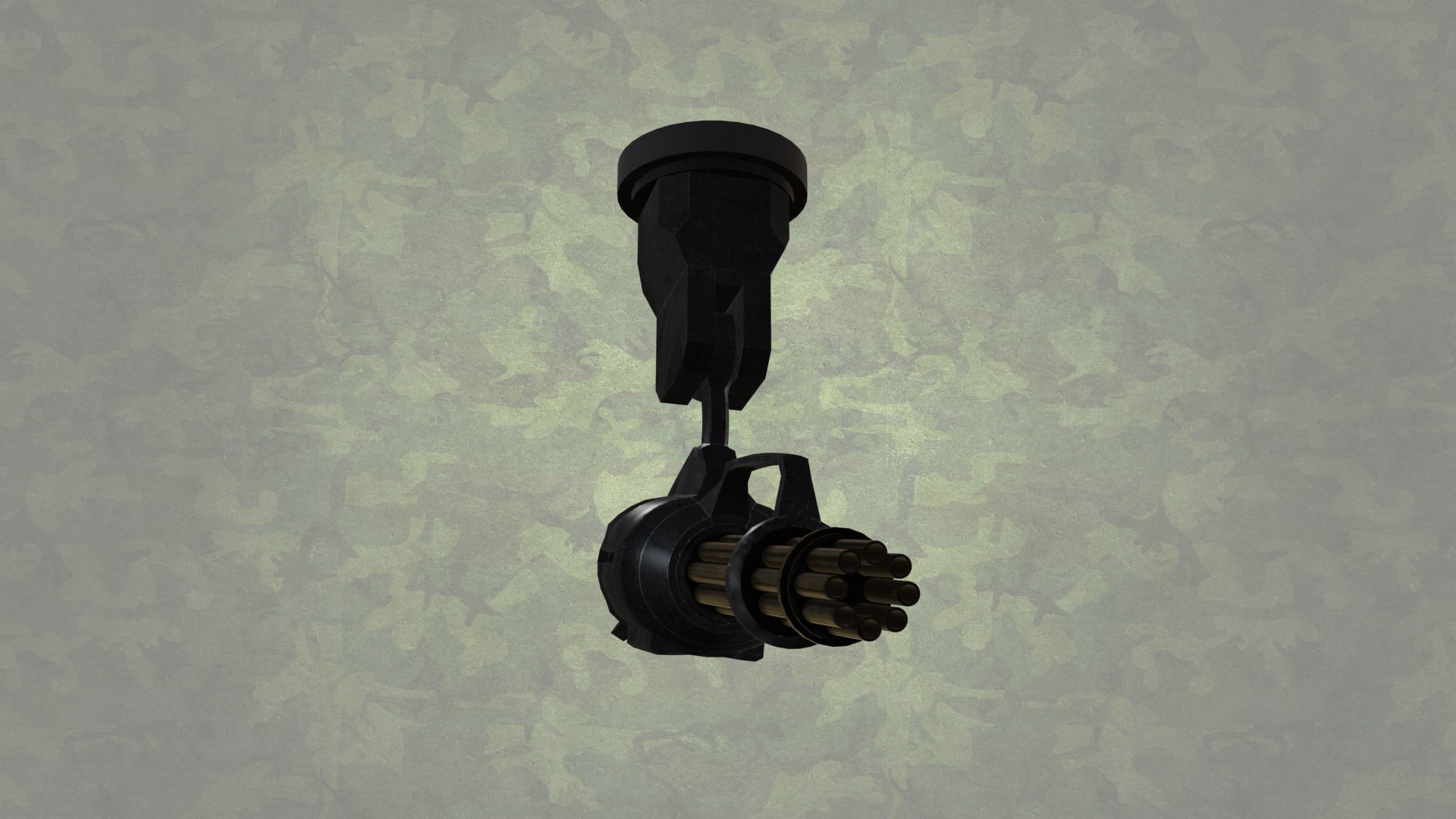 Robotic Machine Gun 3D model_4