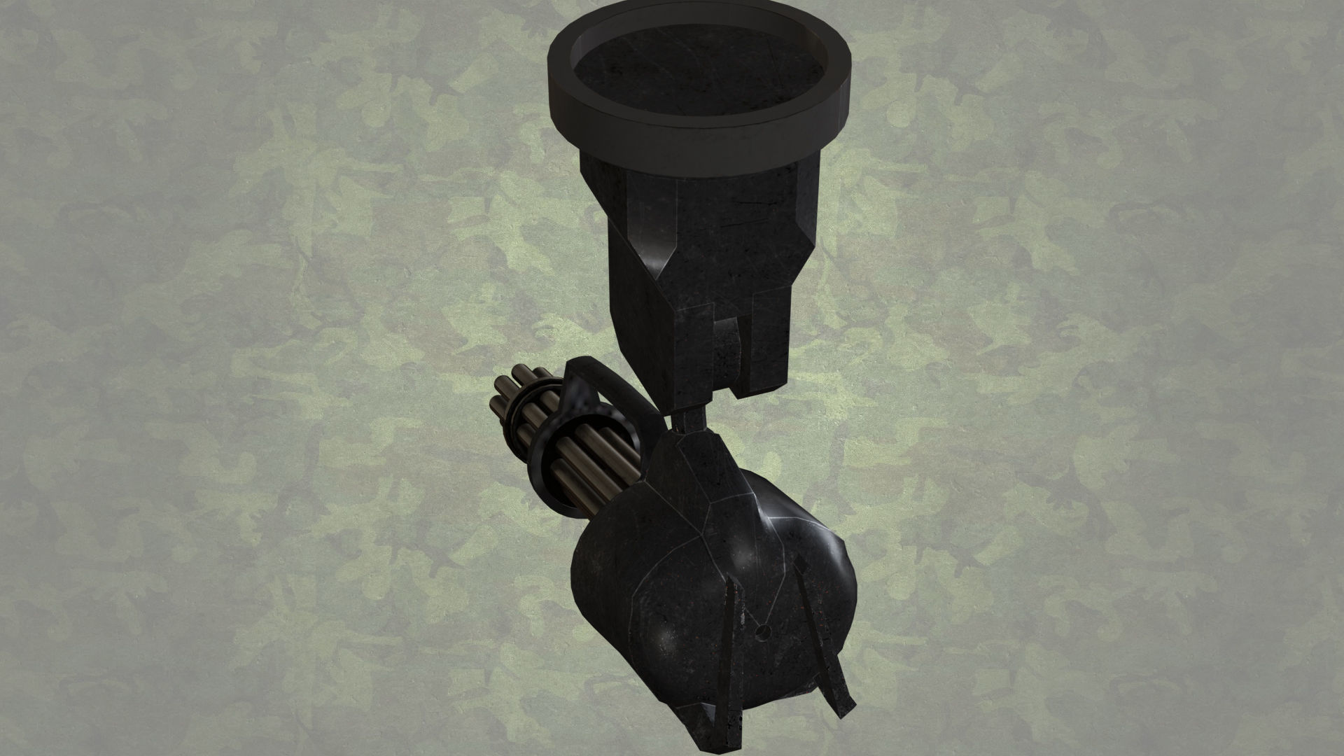 Robotic Machine Gun 3D model_3