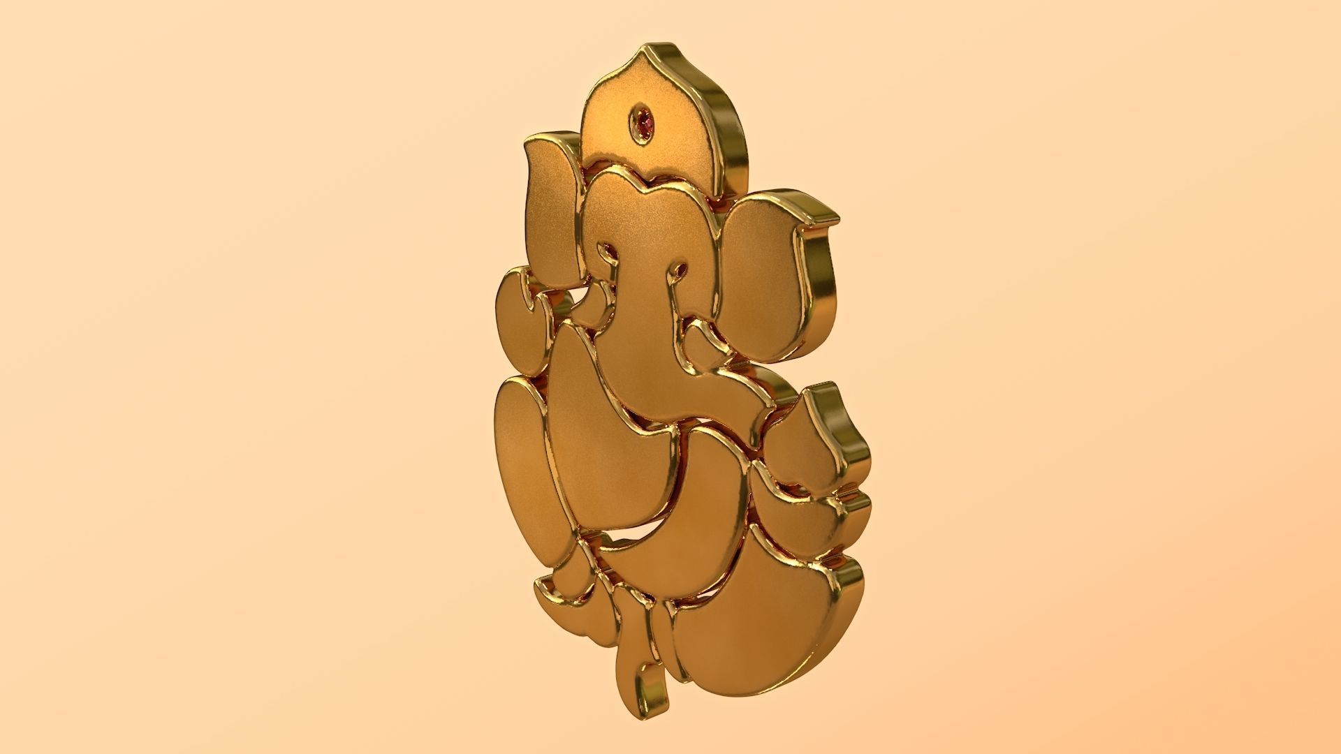 Lord Ganesh - Idol 3D model_4