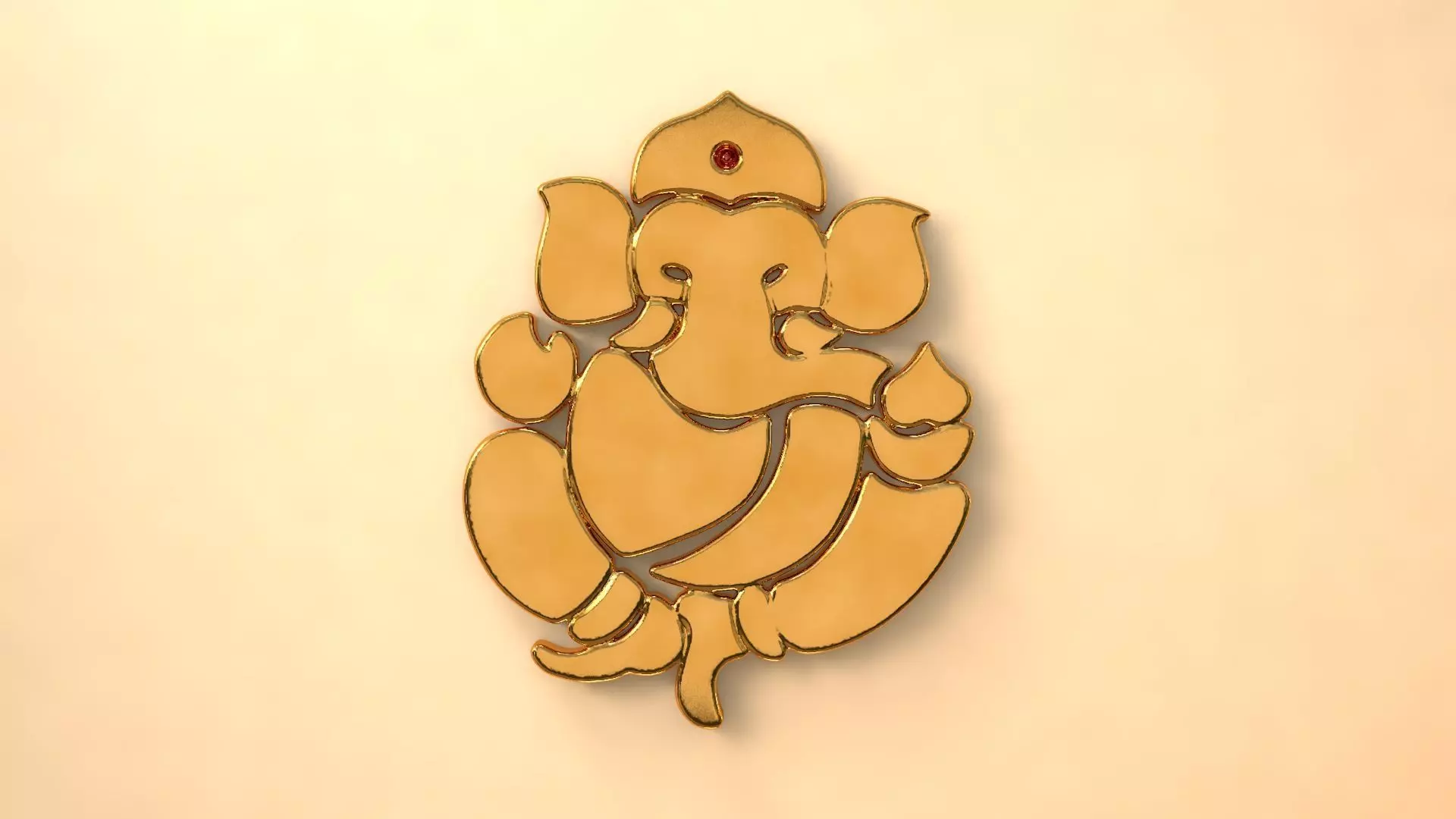 Lord Ganesh - Idol 3D model_0