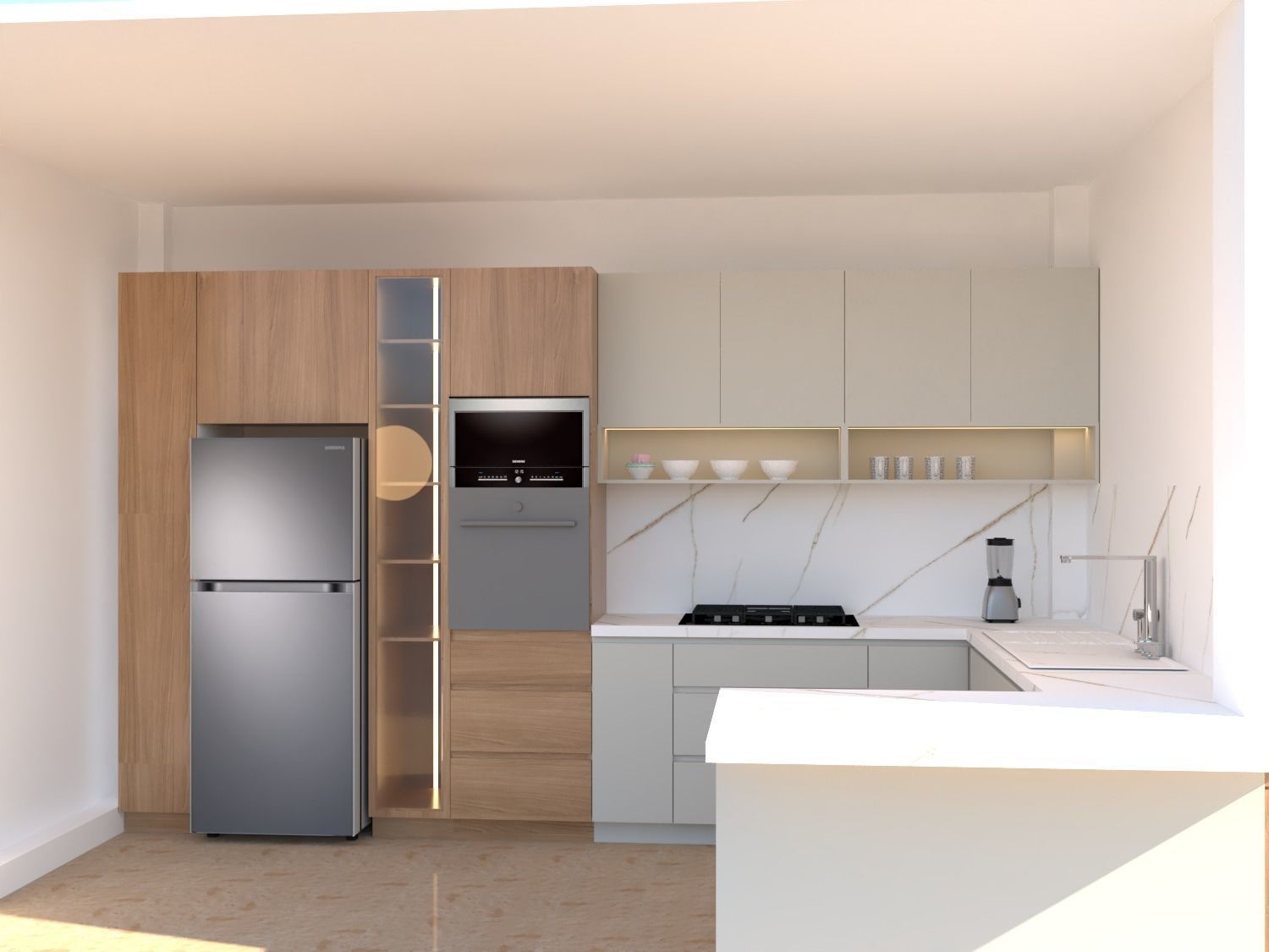 Modern Kitchen  3D model_1