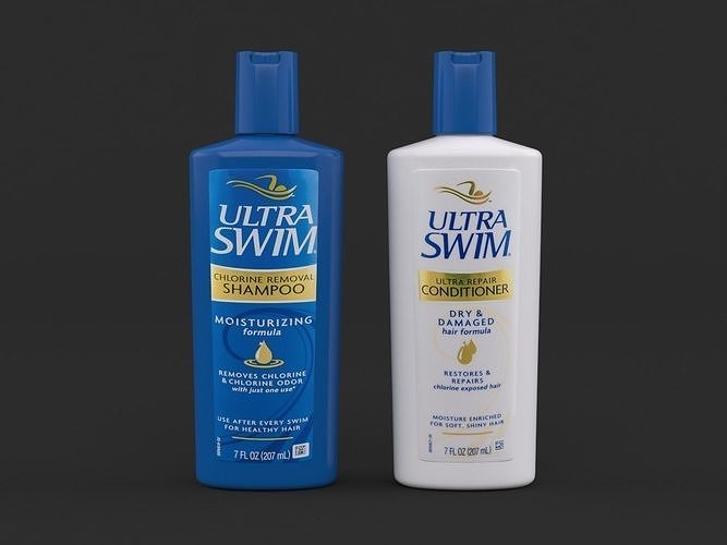 Ultra Swim Chlorine Remowal Shampoo and Conditioner 3D model