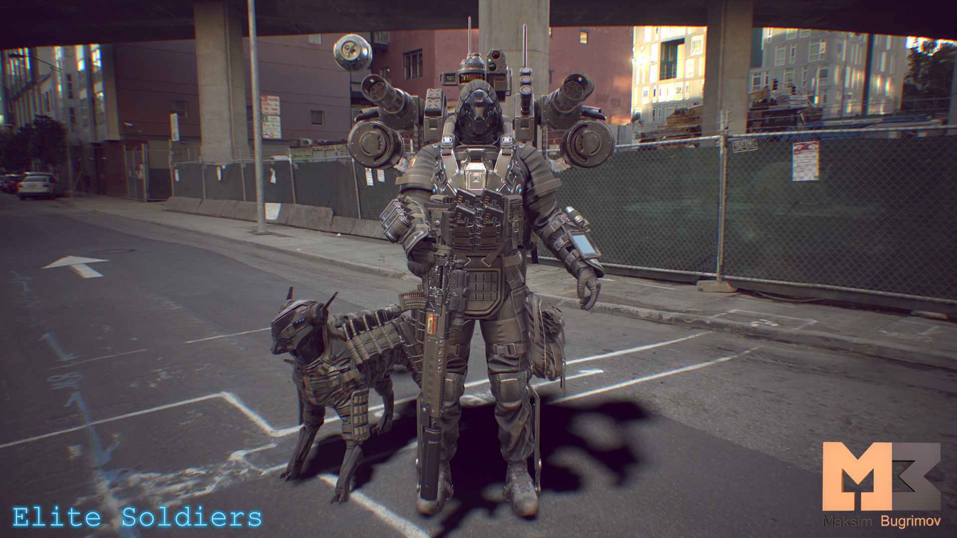 Elite Soldiers Pack Low-poly 3D model_5