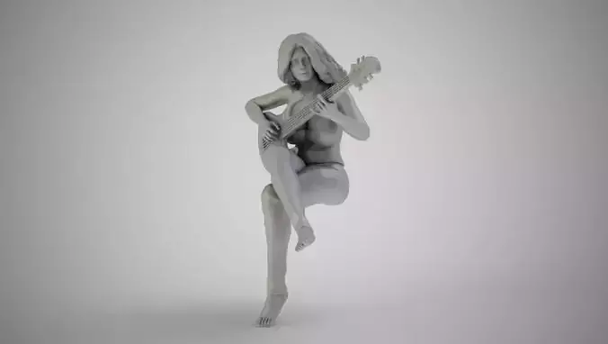 Girl Rehearsing Music