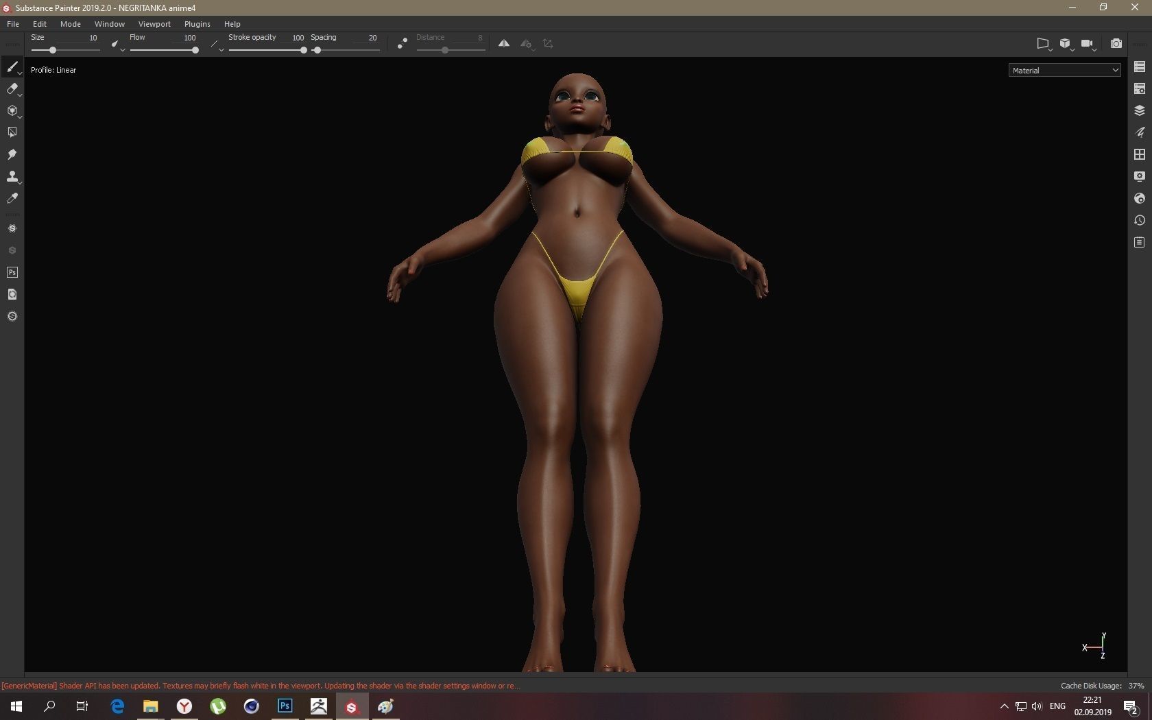3D Santa Claus Girl anime Low-poly 3D model_13