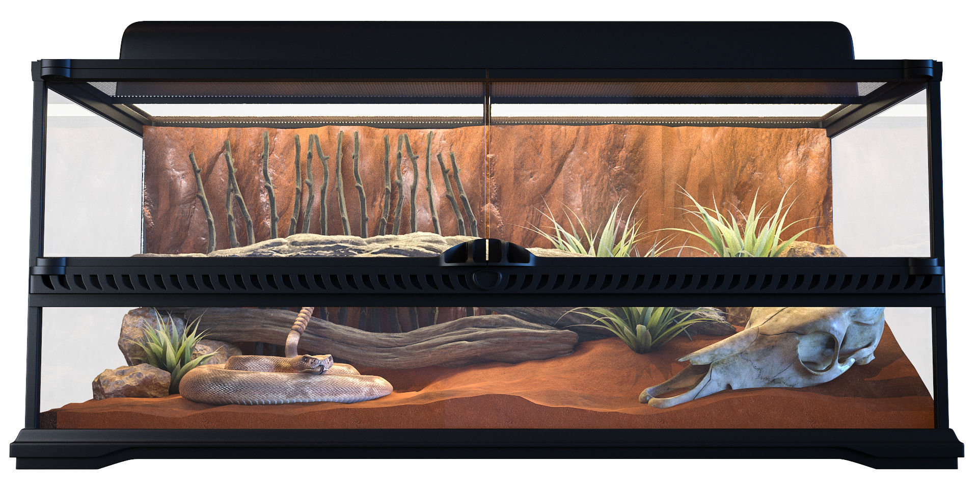 Terrarium Exo-Terra for the snake 3D model_1