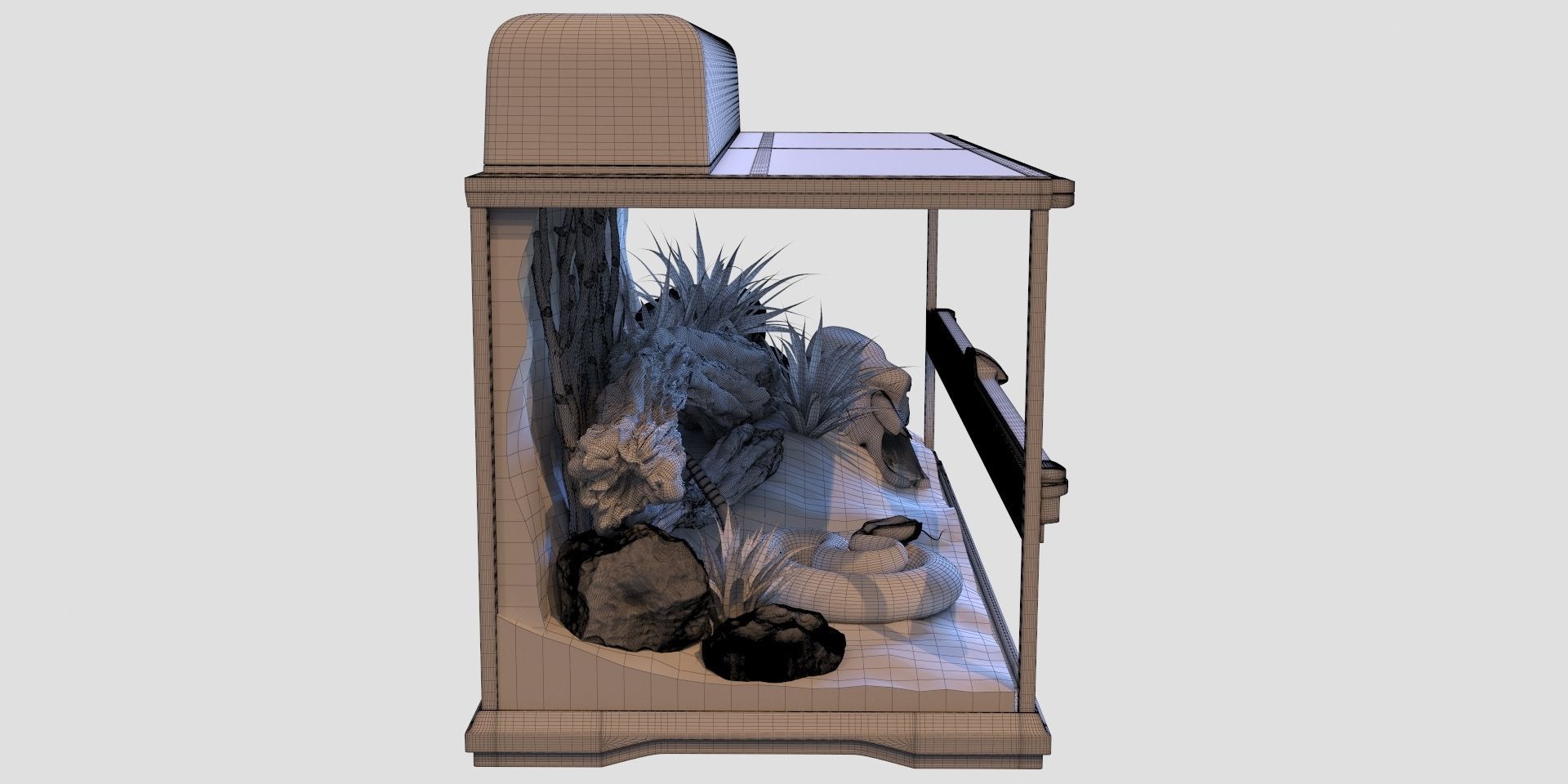 Terrarium Exo-Terra for the snake 3D model_16