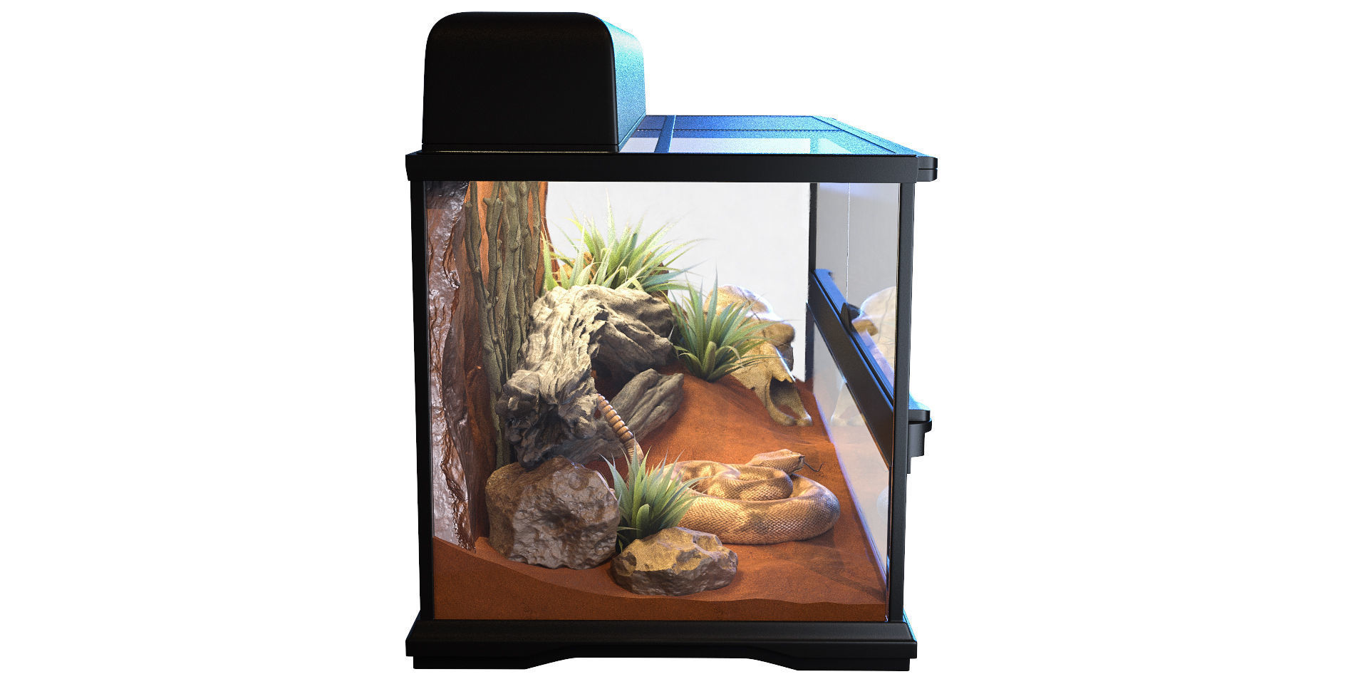 Terrarium Exo-Terra for the snake 3D model_5