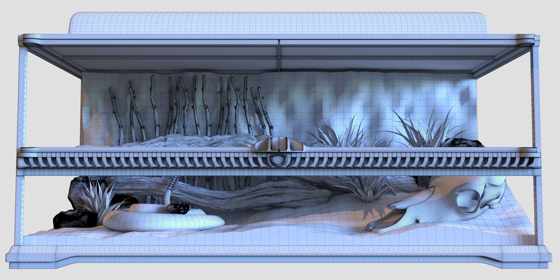 Terrarium Exo-Terra for the snake 3D model_12