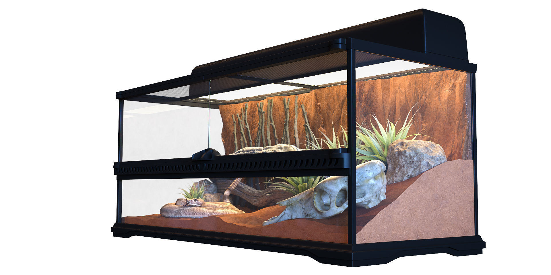 Terrarium Exo-Terra for the snake 3D model_6