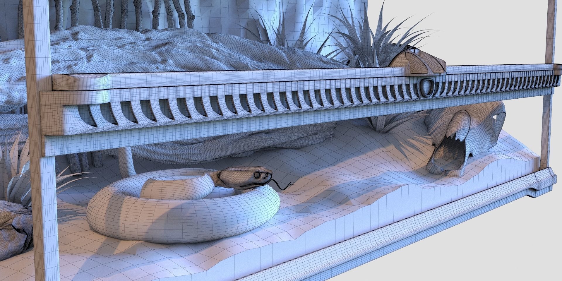 Terrarium Exo-Terra for the snake 3D model_13