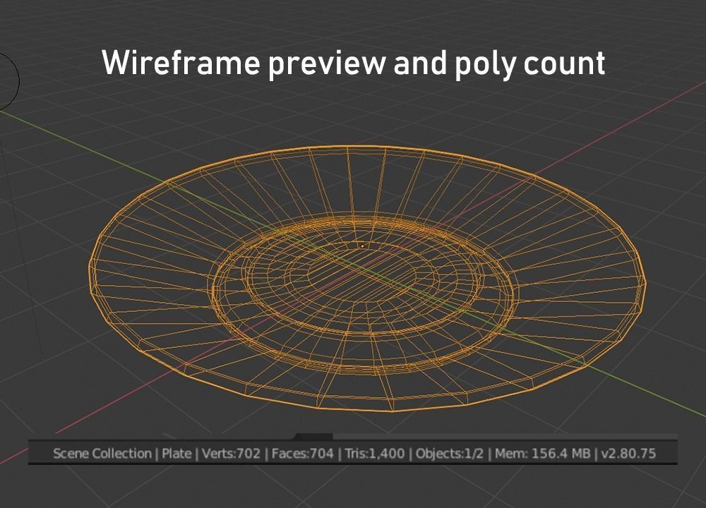 Teatime cup and saucer with flowers 3D model_4