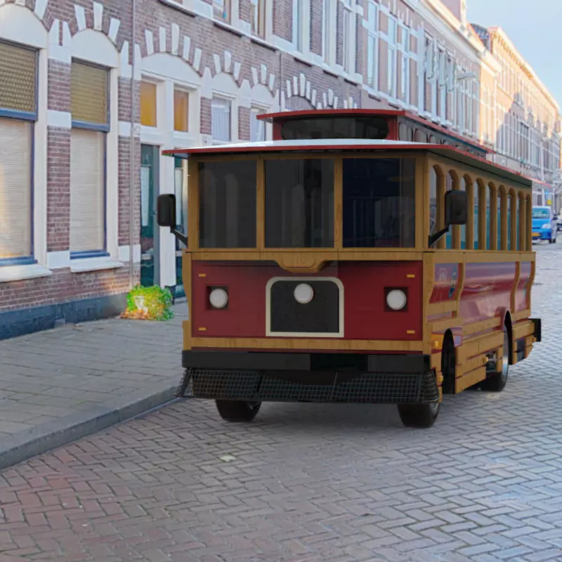 Trolley in obj format 3D model_0